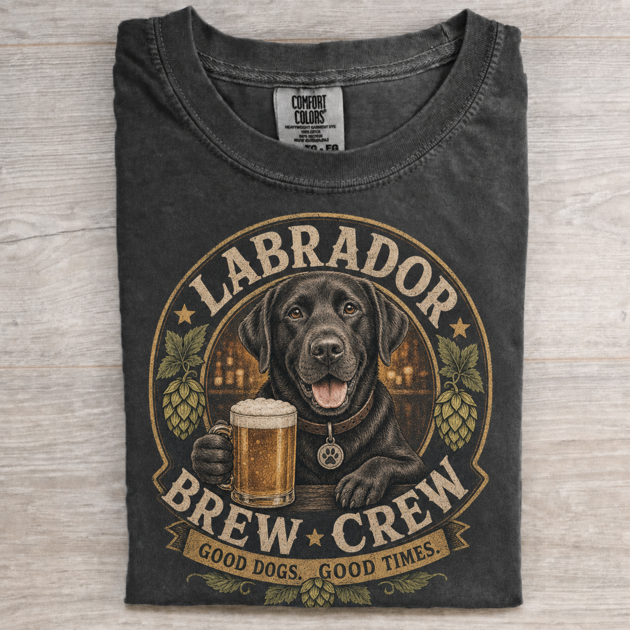 Labrador Retriever Drinking Beer T-shirt image 2