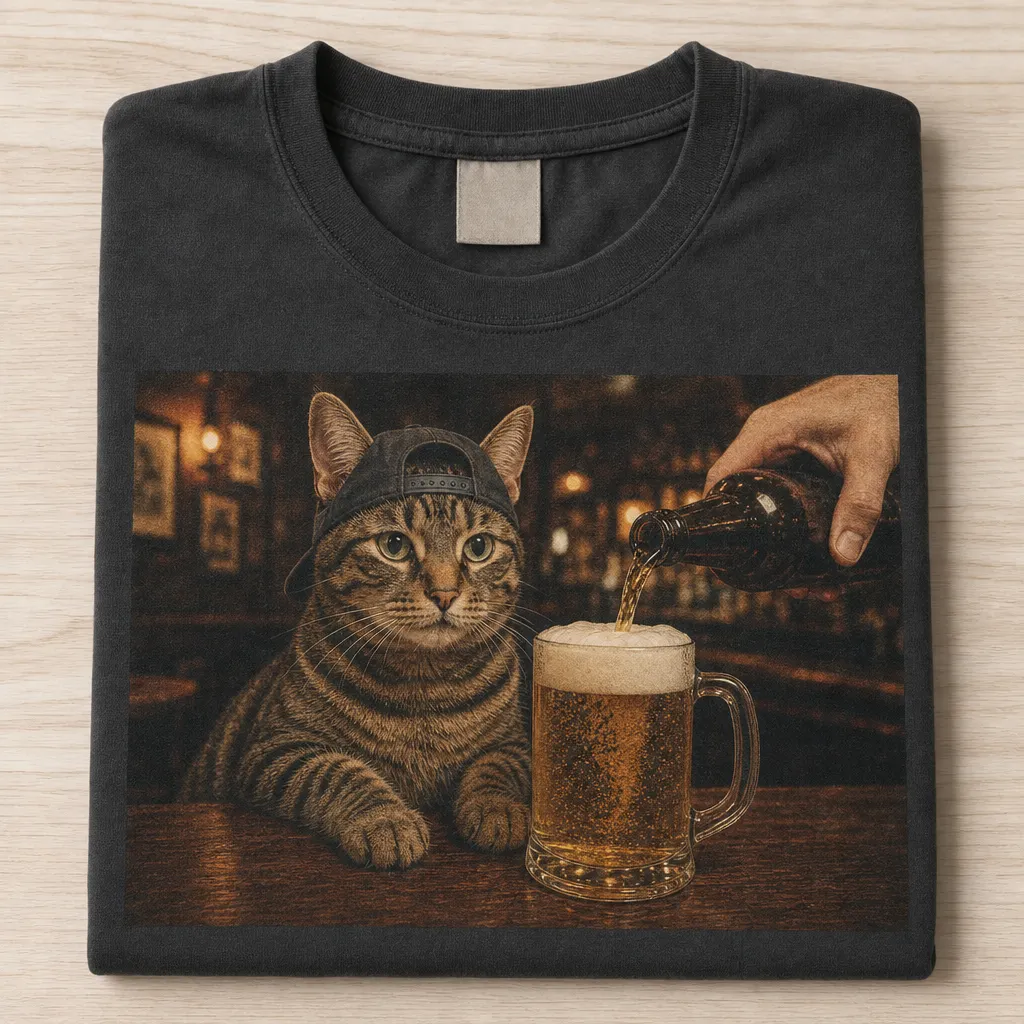 Cute Cats & Beer T-shirt