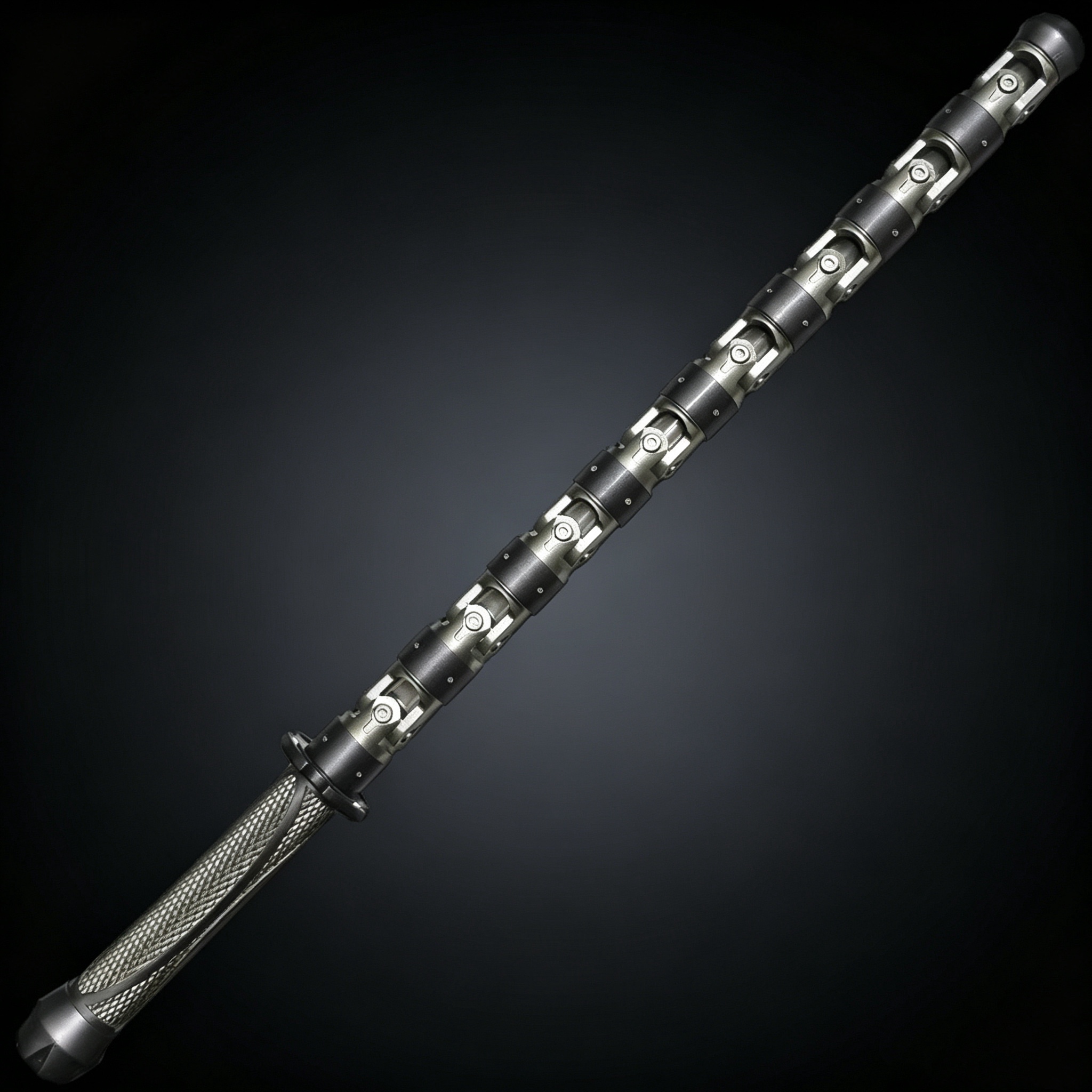 Custom All-Metal Black Widow Natasha Twin Batons Weapon Model, HCMY Marvel Avengers Replica, Scarlett Johansson Gear