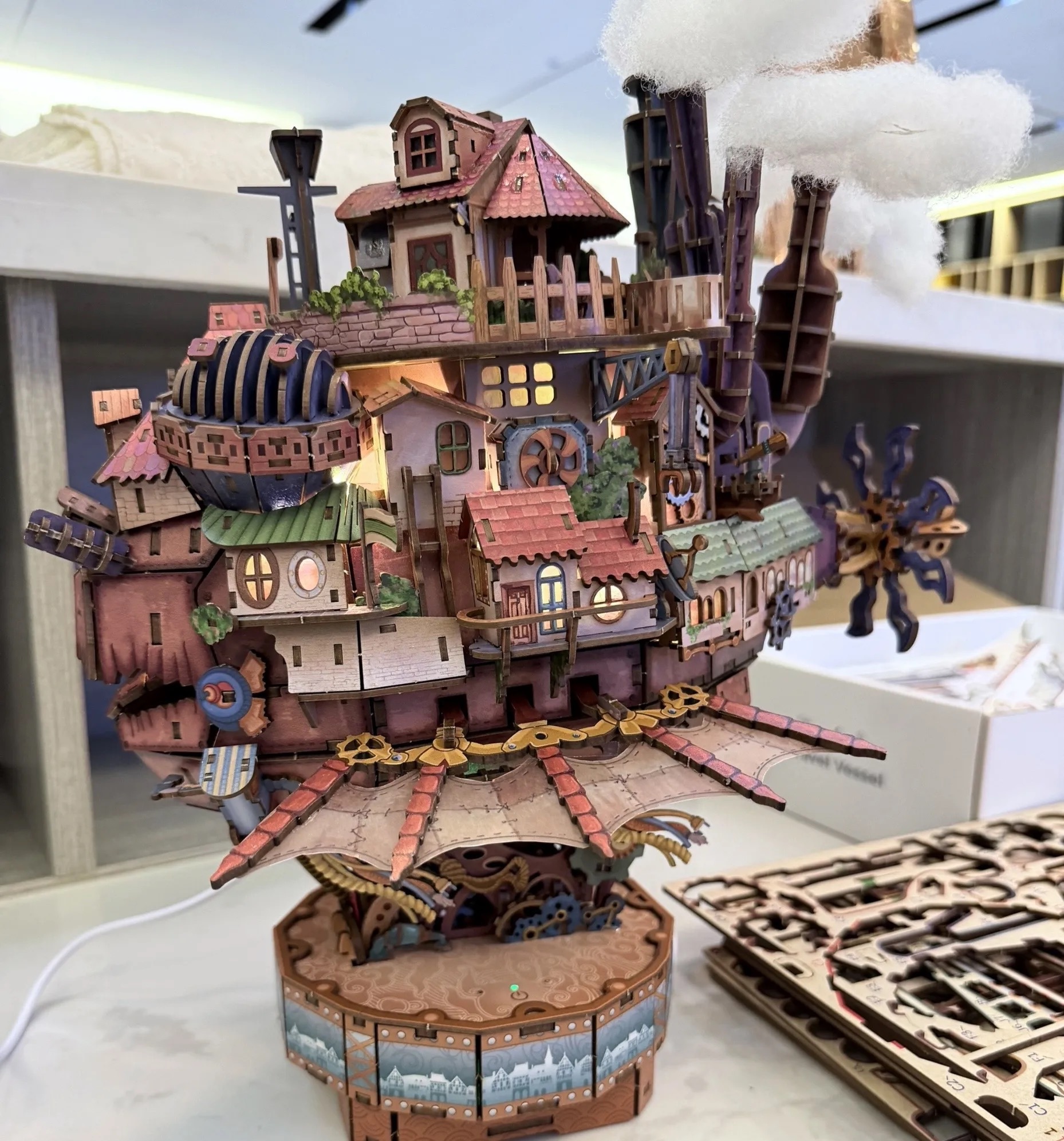 Cloudtop Archipelago 3D Wooden Puzzle, Adult Collectible Ornament, Anime Merch DIY Assembly Model