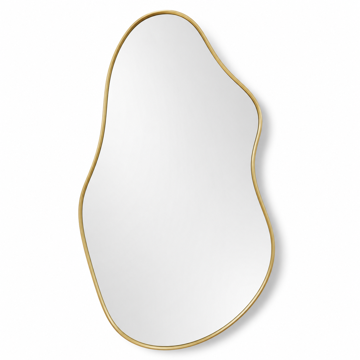 Organischer Dekospiegel in Gold 60x90 cm für Flur und Wohnzimmer-AuristonHome