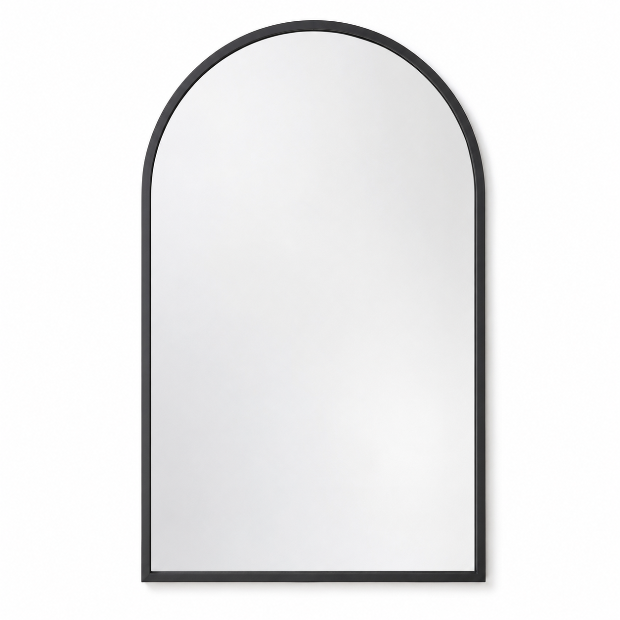 Bogen Spiegel in mattem Schwarz 70x100 cm-AuristonHome