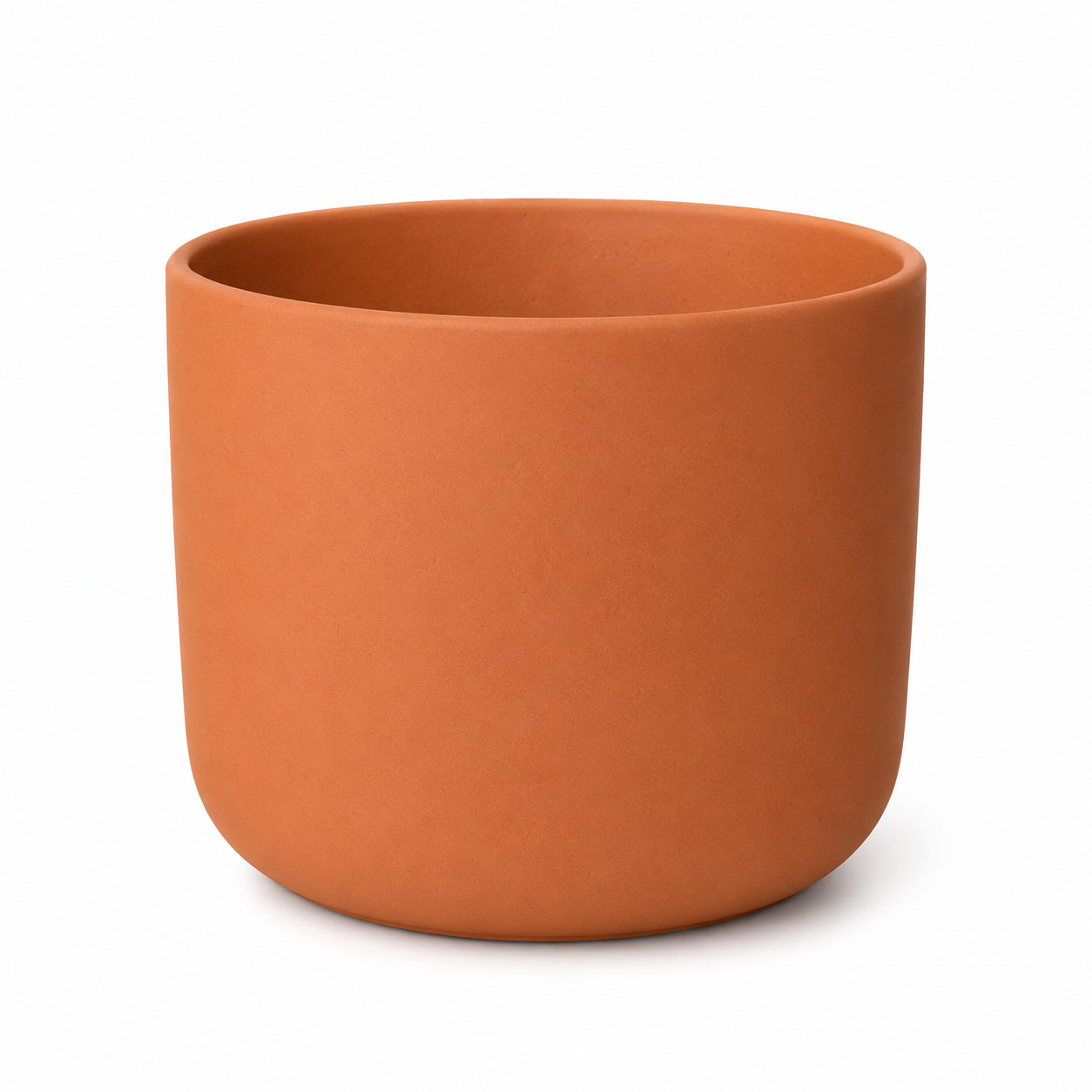 Übertopf in Keramik Terrakotta 24 cm mit matter Oberfläche