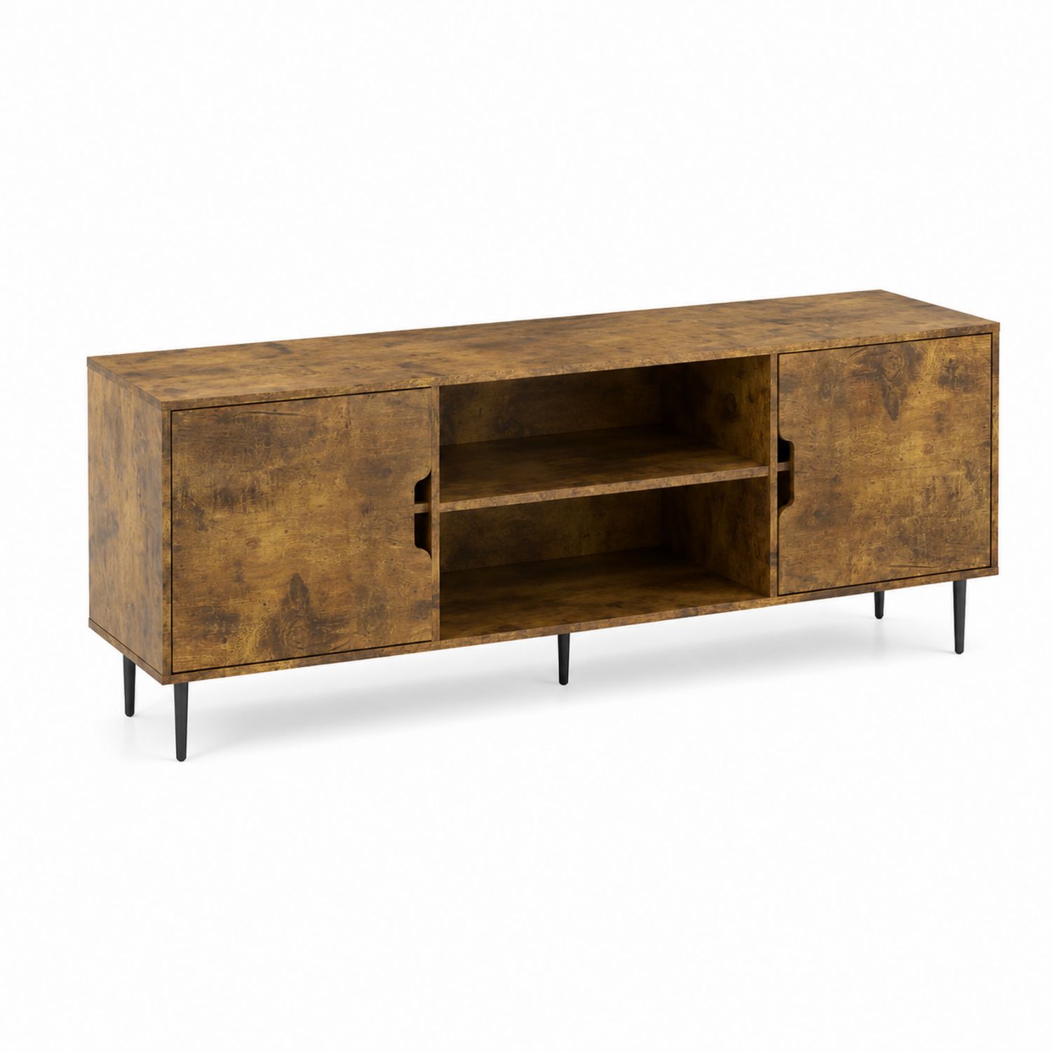TV-Schrank aus MDF mit 2 Türen und 1 Regal 150cm