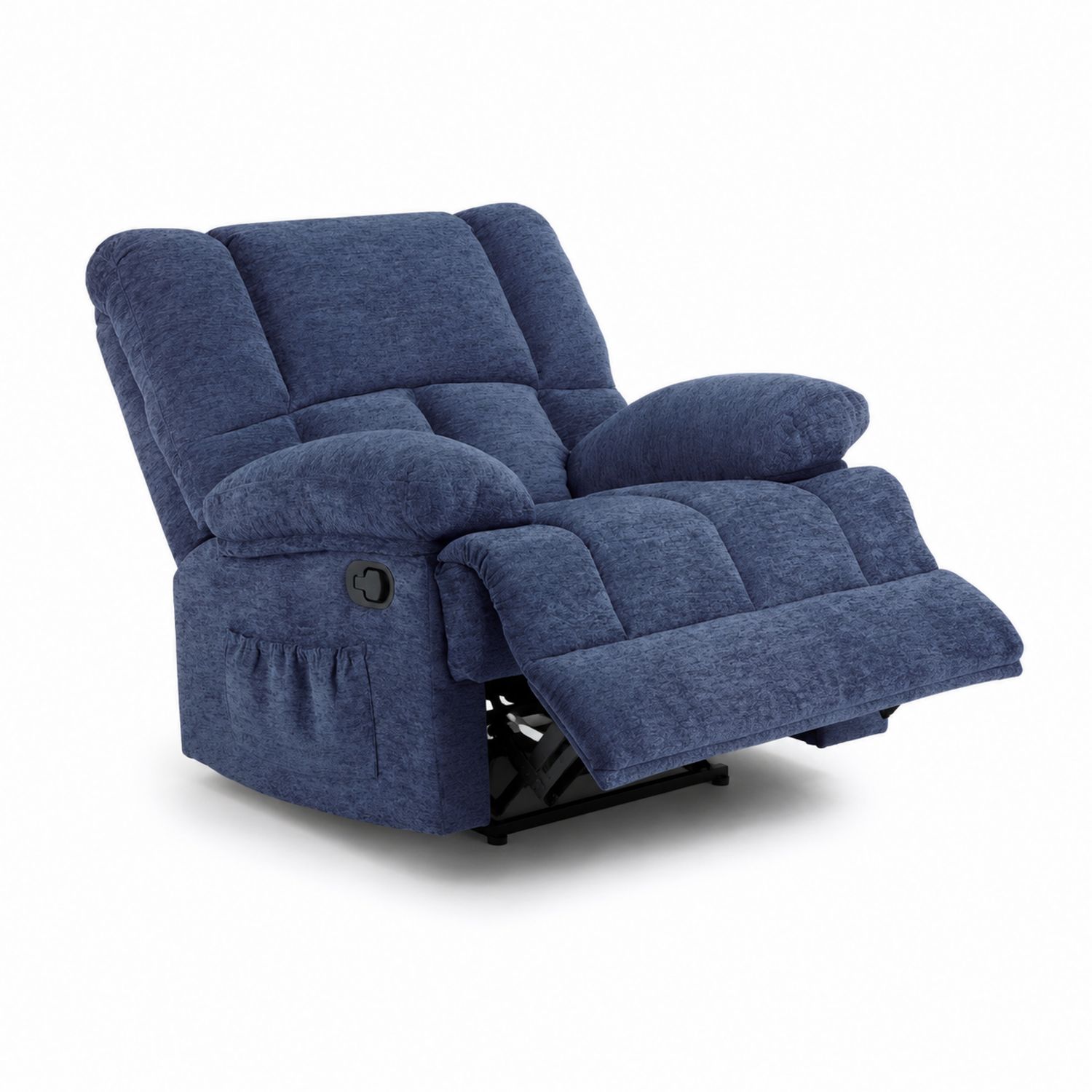 Liegesessel Stoff Blau 95x90x100 cm