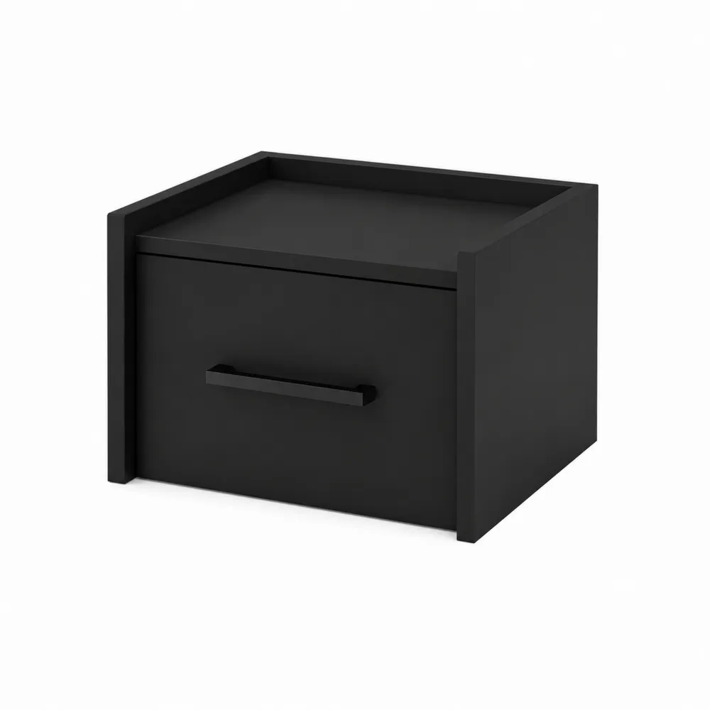 Czarna szafka nocna MDF 40x30x20 cm