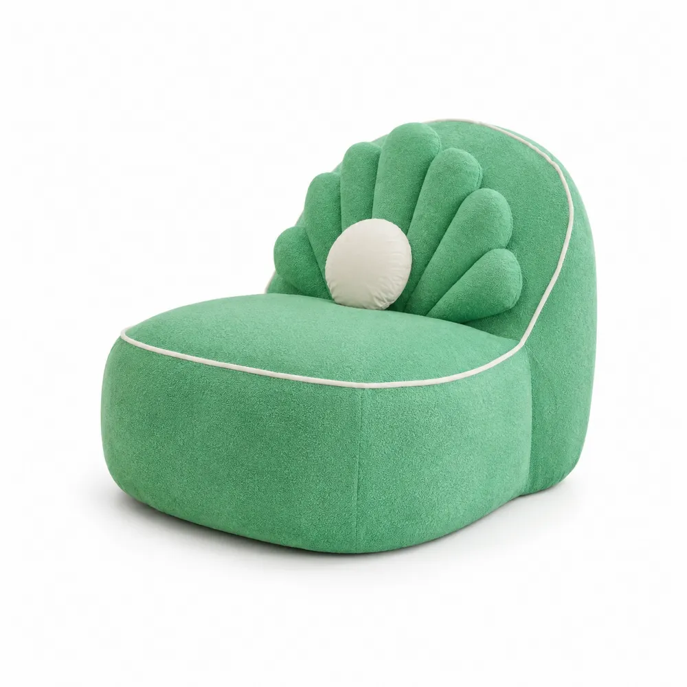 Fotel z poliestru zielony 75cm x 70cm x 80cm