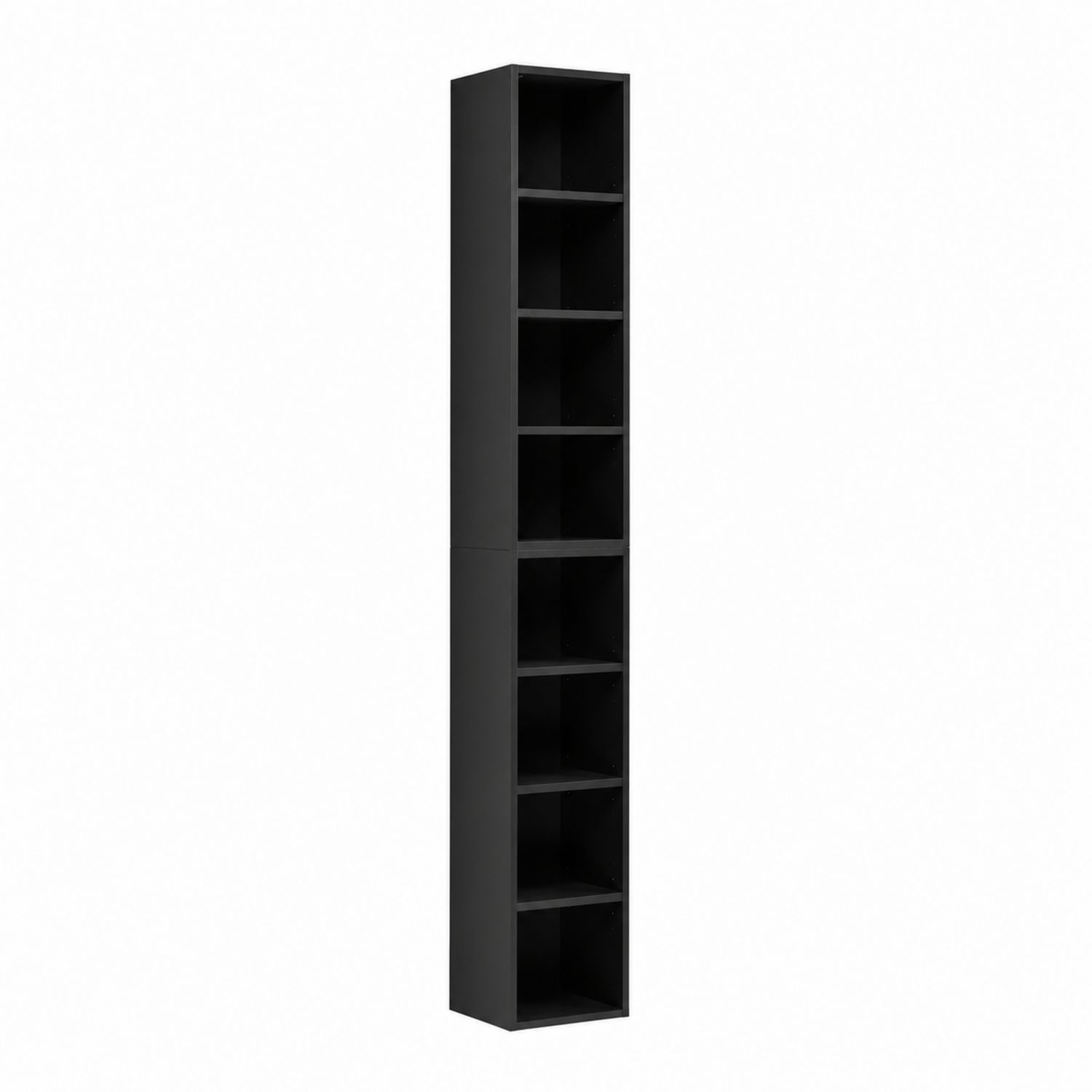 Bücherregal Rechteckig 30x30x210 cm Holz Schwarz-Velverocasa