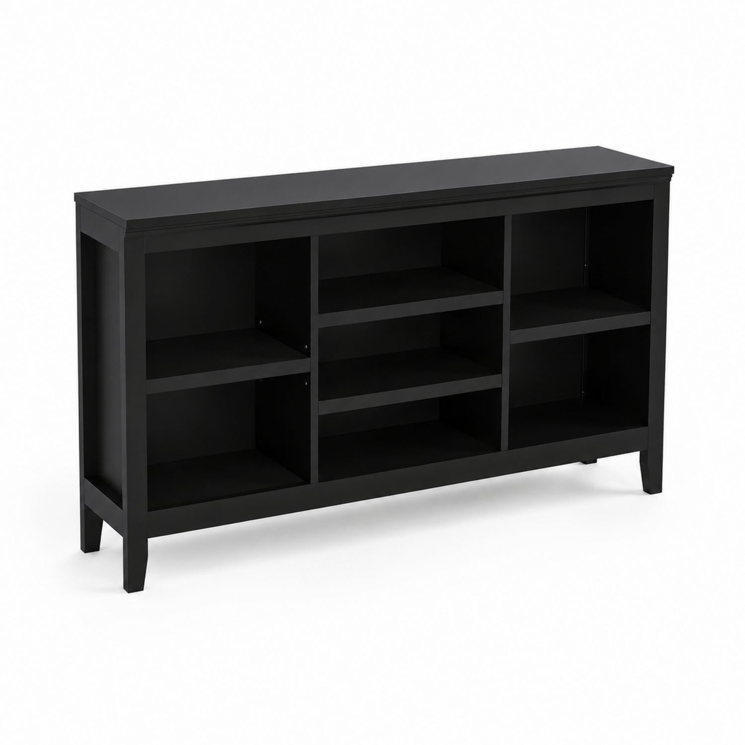Regal rechteckig Holz Schwarz 80x160x30 cm-Velverocasa