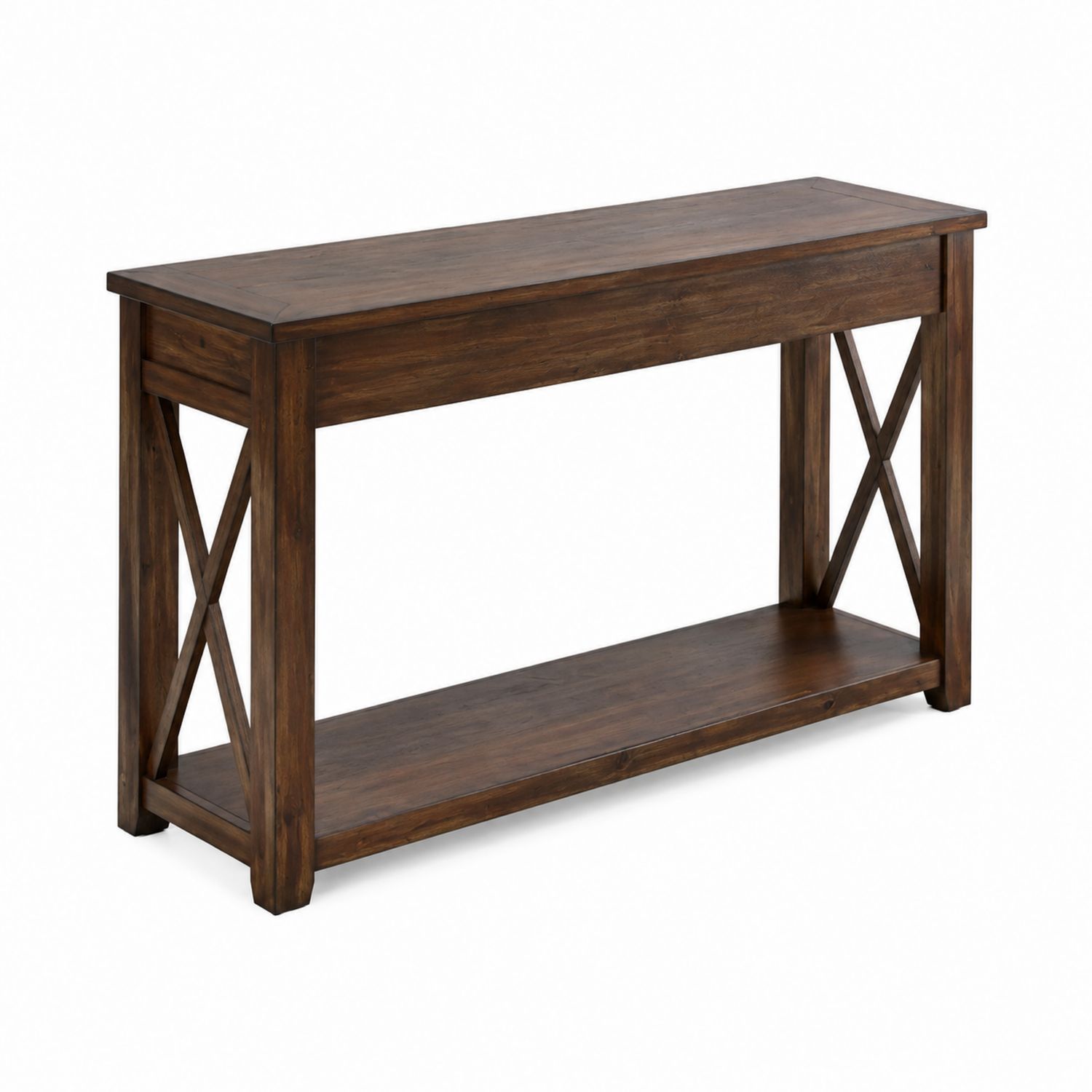 Konsolentisch rechteckig Holz Dunkelbraun 120x40x75cm-Velverocasa