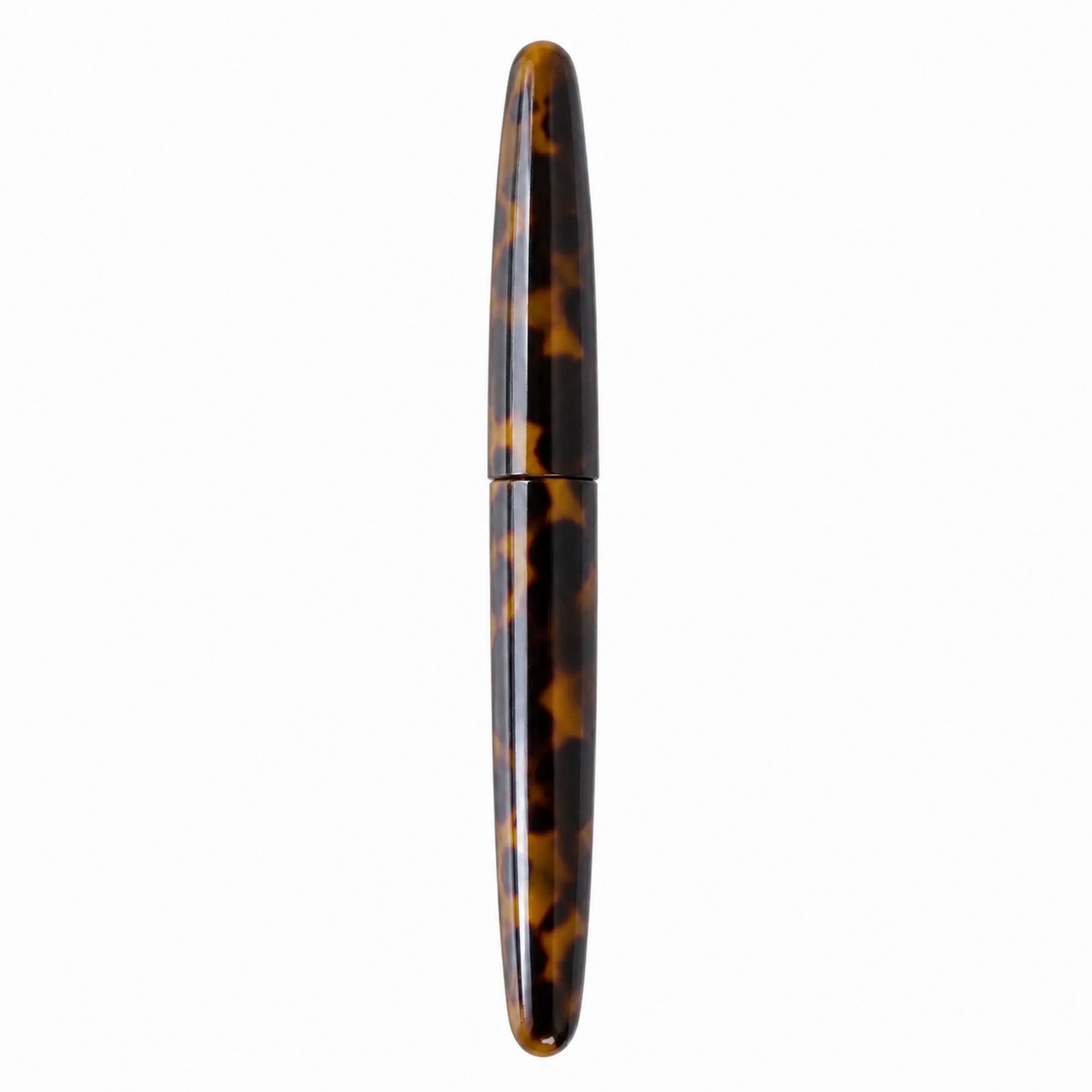 Penna Stilografica Effetto Tartaruga Marrone/Nero