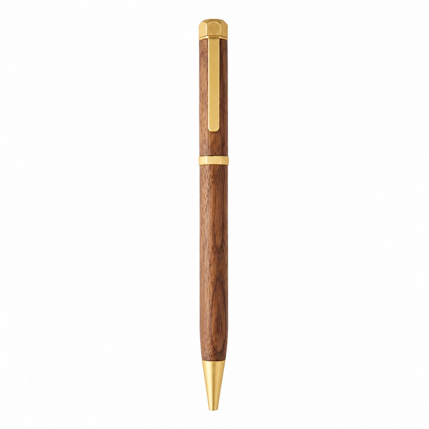 Penna a Sfera in Legno Naturale e Ottone, 0.7 mm