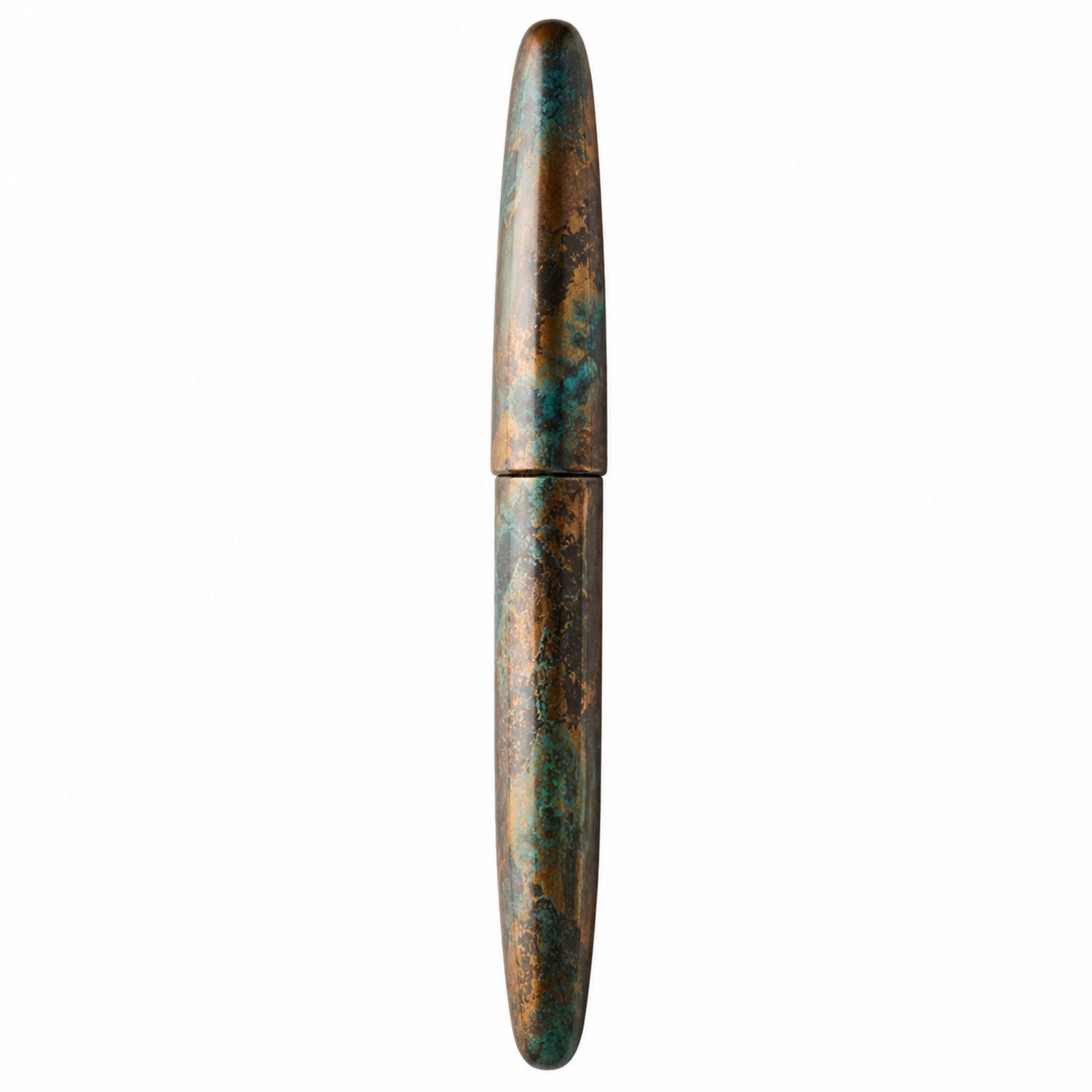 Penna Stilografica Effetto Marmorizzato Blu-Verde