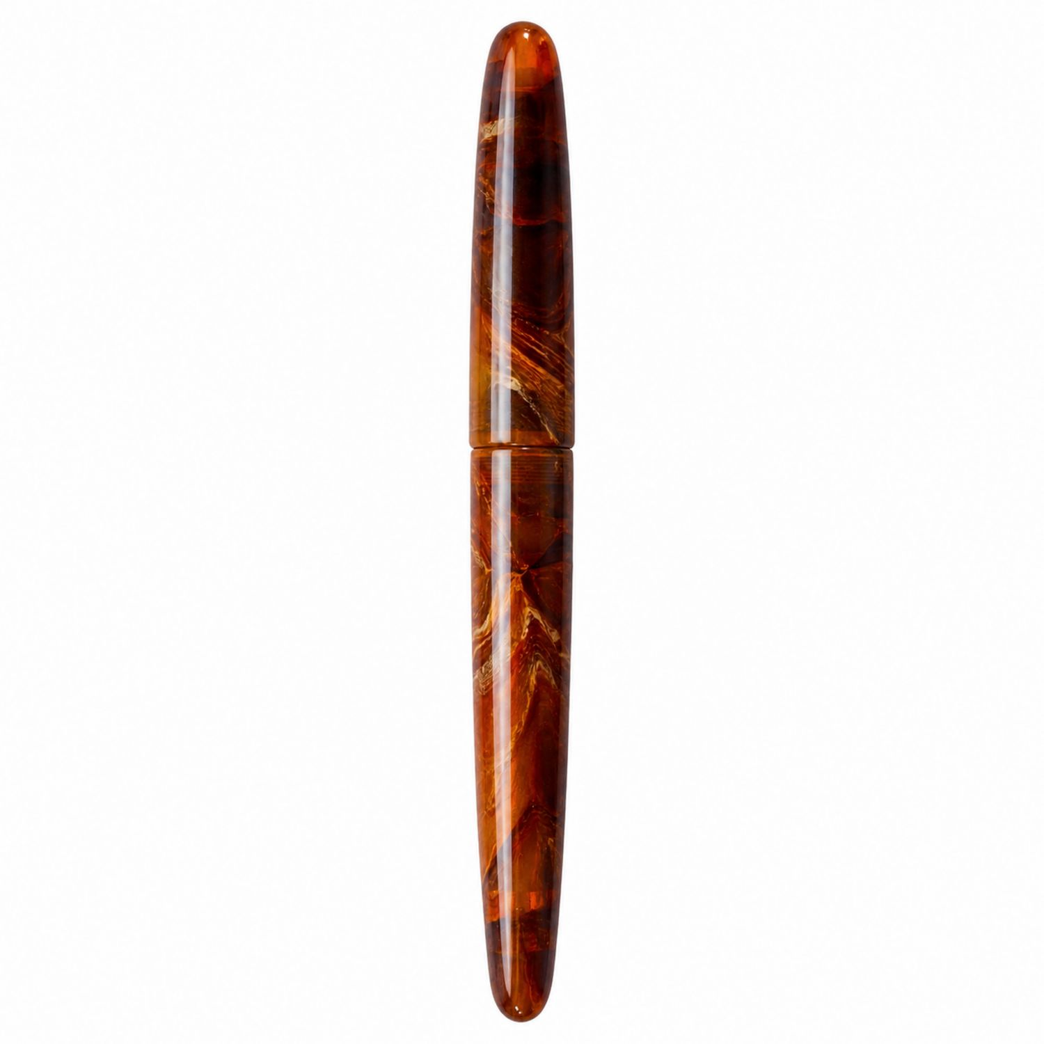 Penna Stilografica Elegante Marrone Ambra