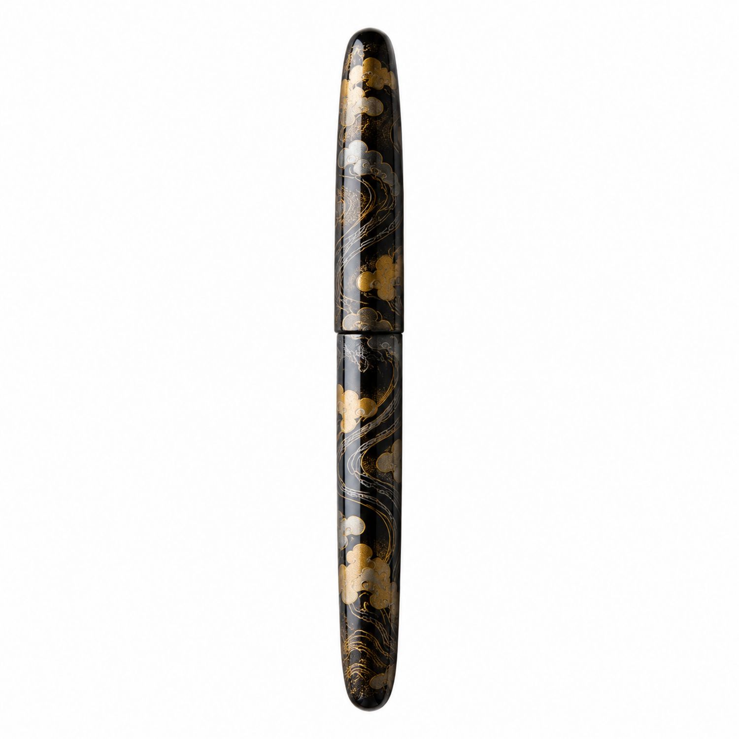 Penna Stilografica Maki-e Nero e Oro
