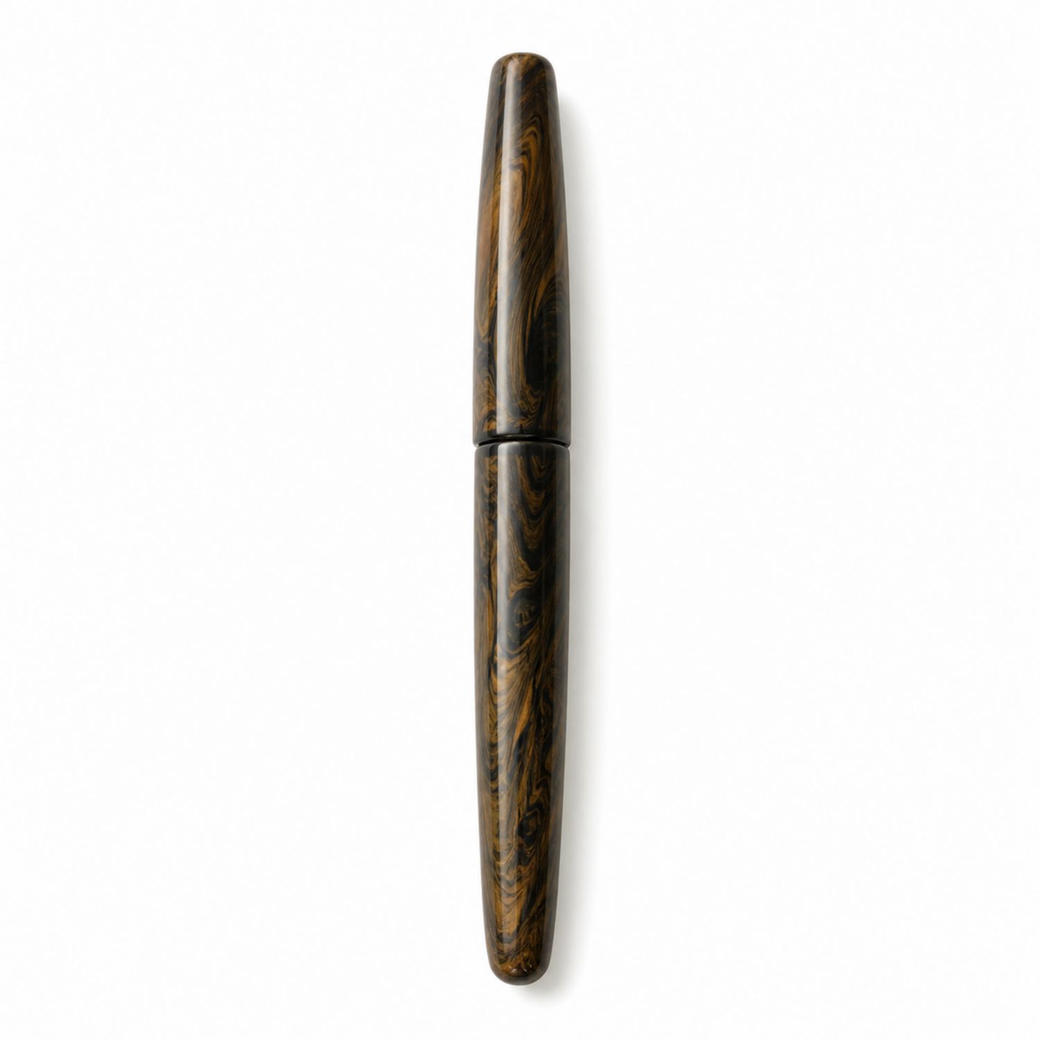 Penna stilografica marrone marmorizzata