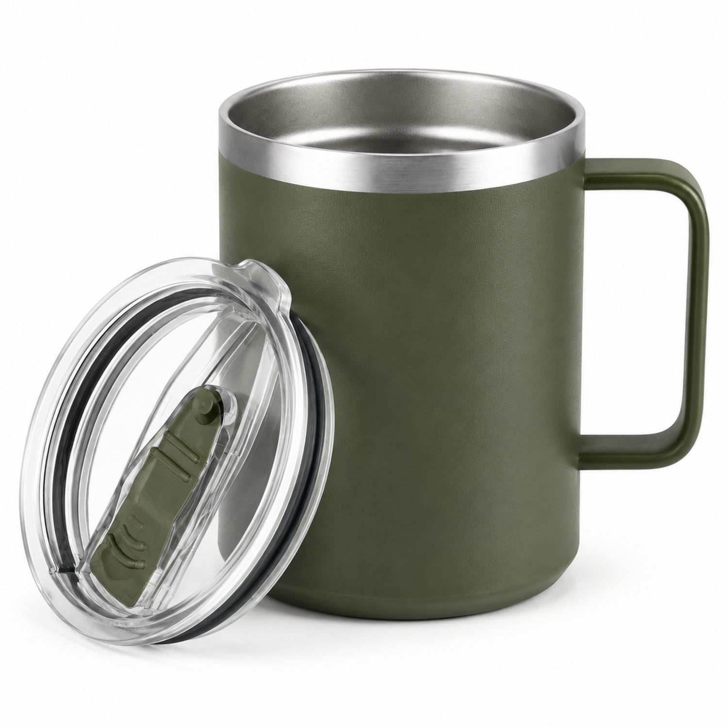 Tazza Termica Verde con Coperchio 350 ml