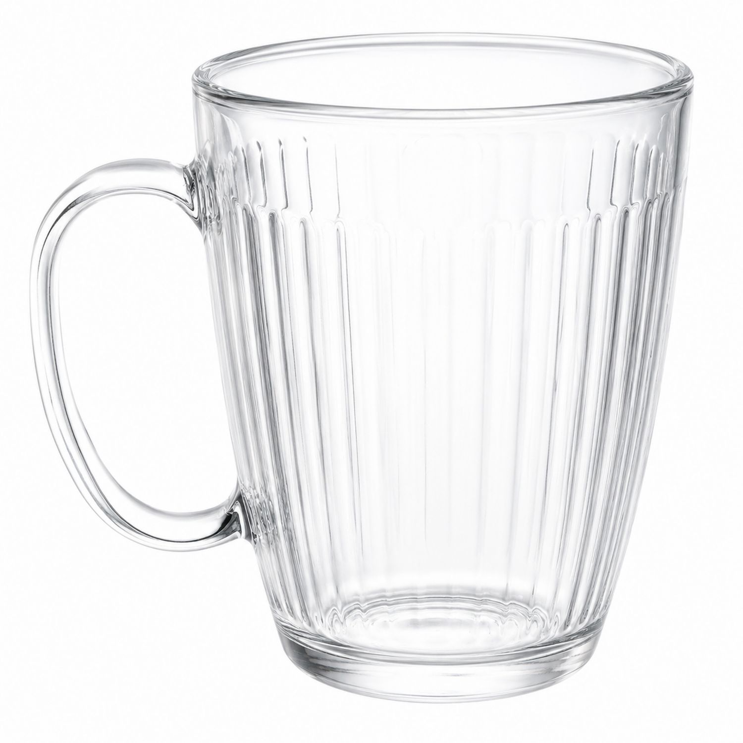 Tazza in Vetro Trasparente con Manico, 350 ml