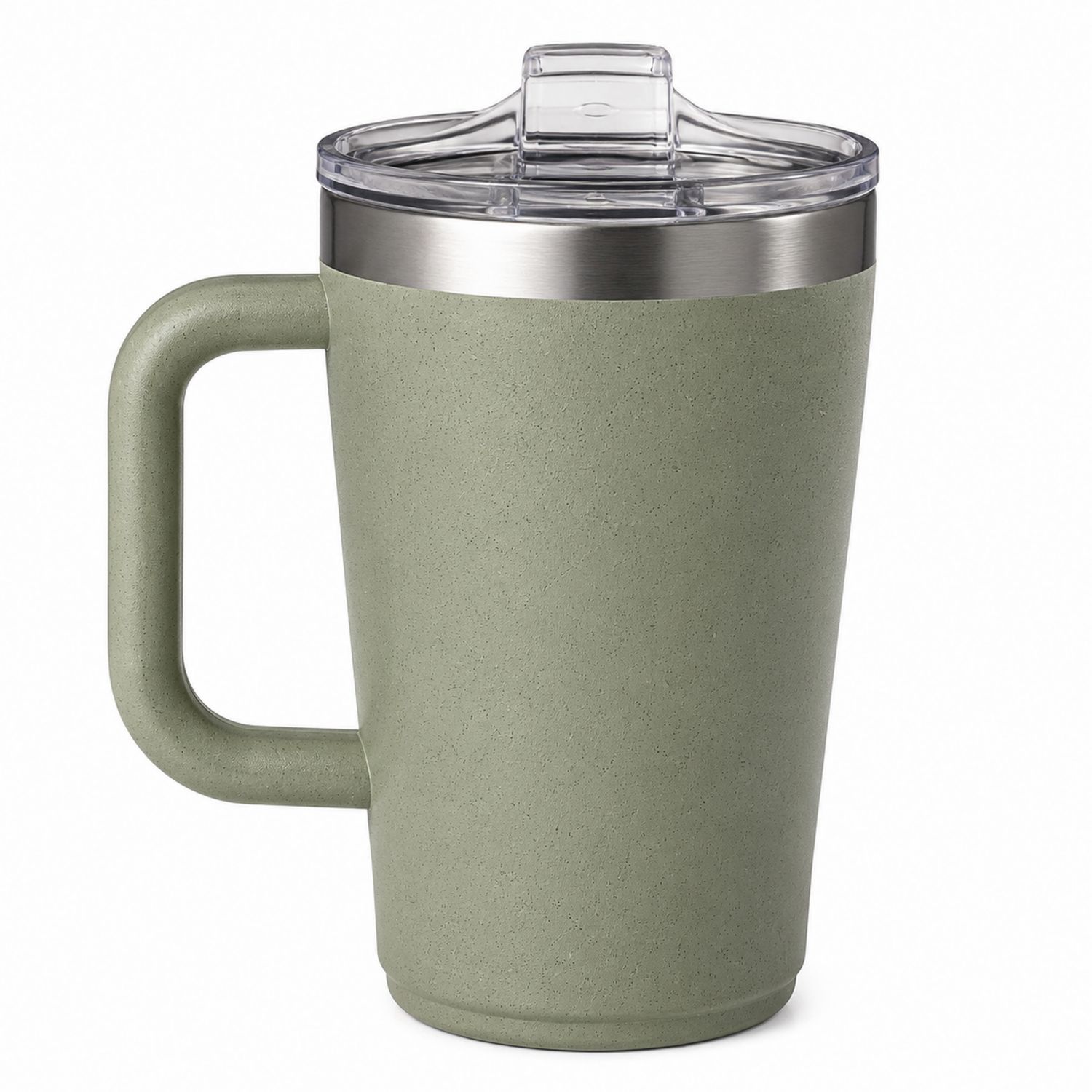 Tazza da Viaggio con Coperchio Antigoccia Verde 450ml