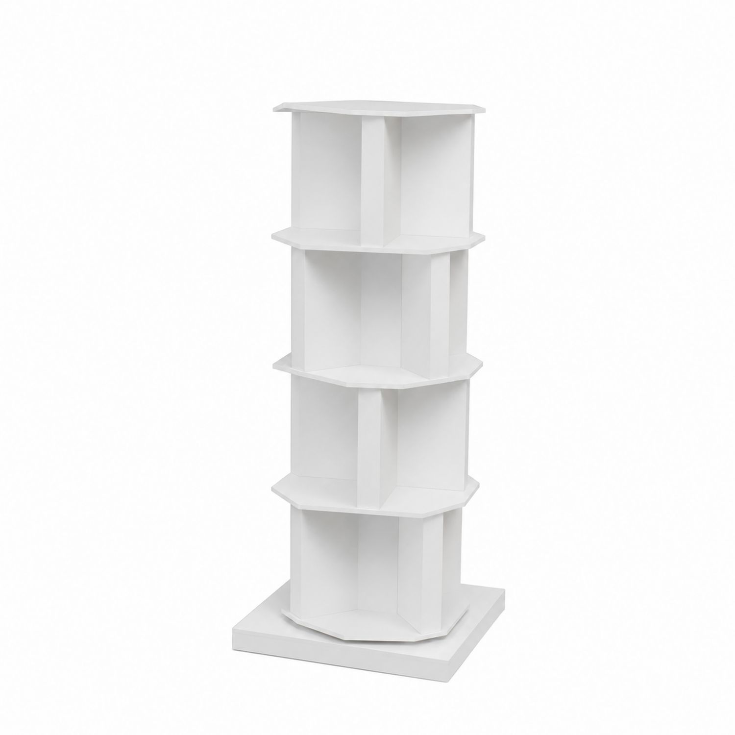 Bücherregal Turmform Weiß MDF 150 cm