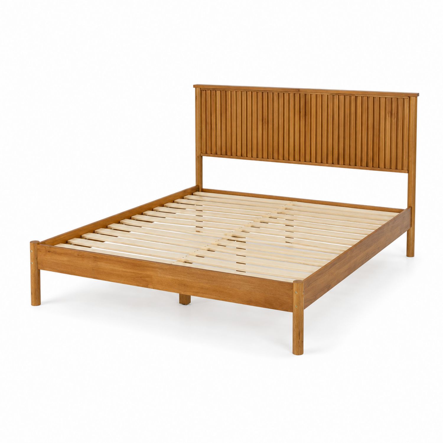 Massivholzbett 200x160cm in Braun