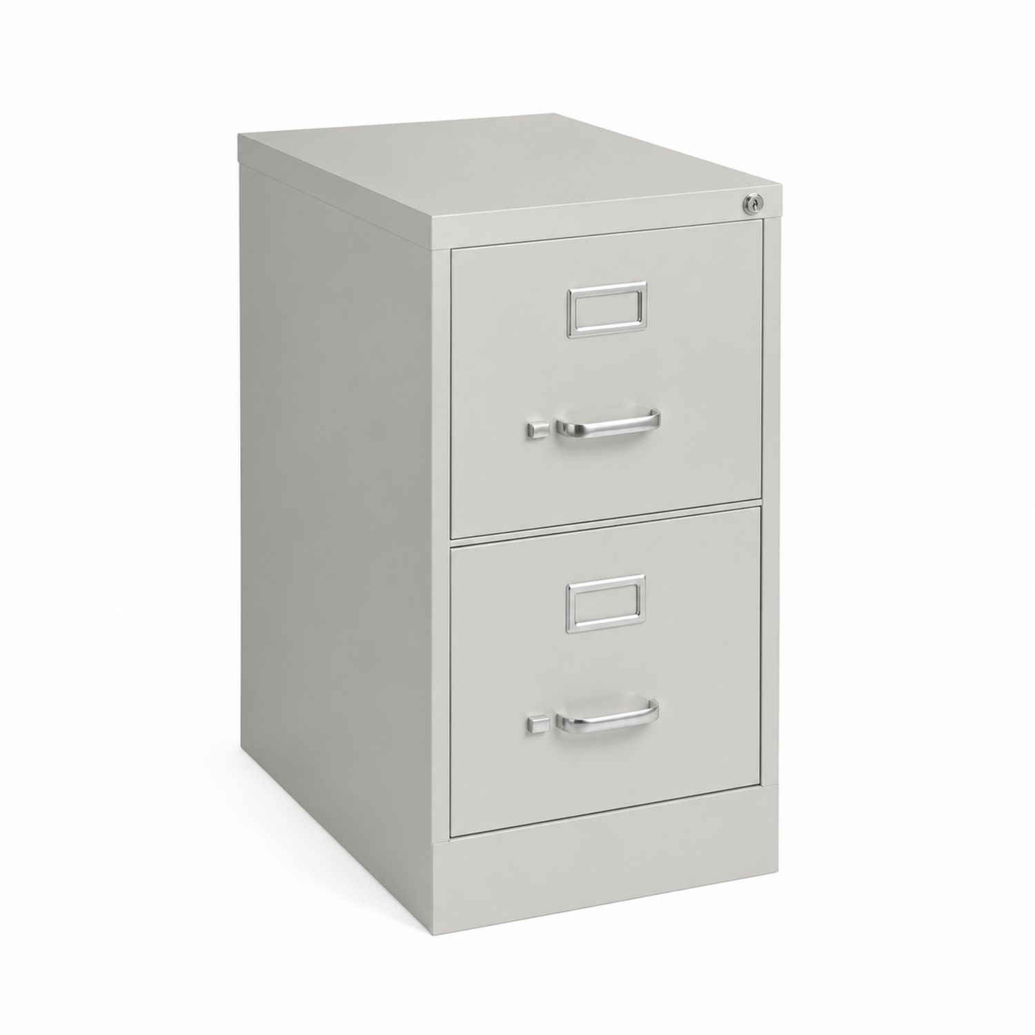 Metall-Aktenschrank mit 2 Schubladen Grau