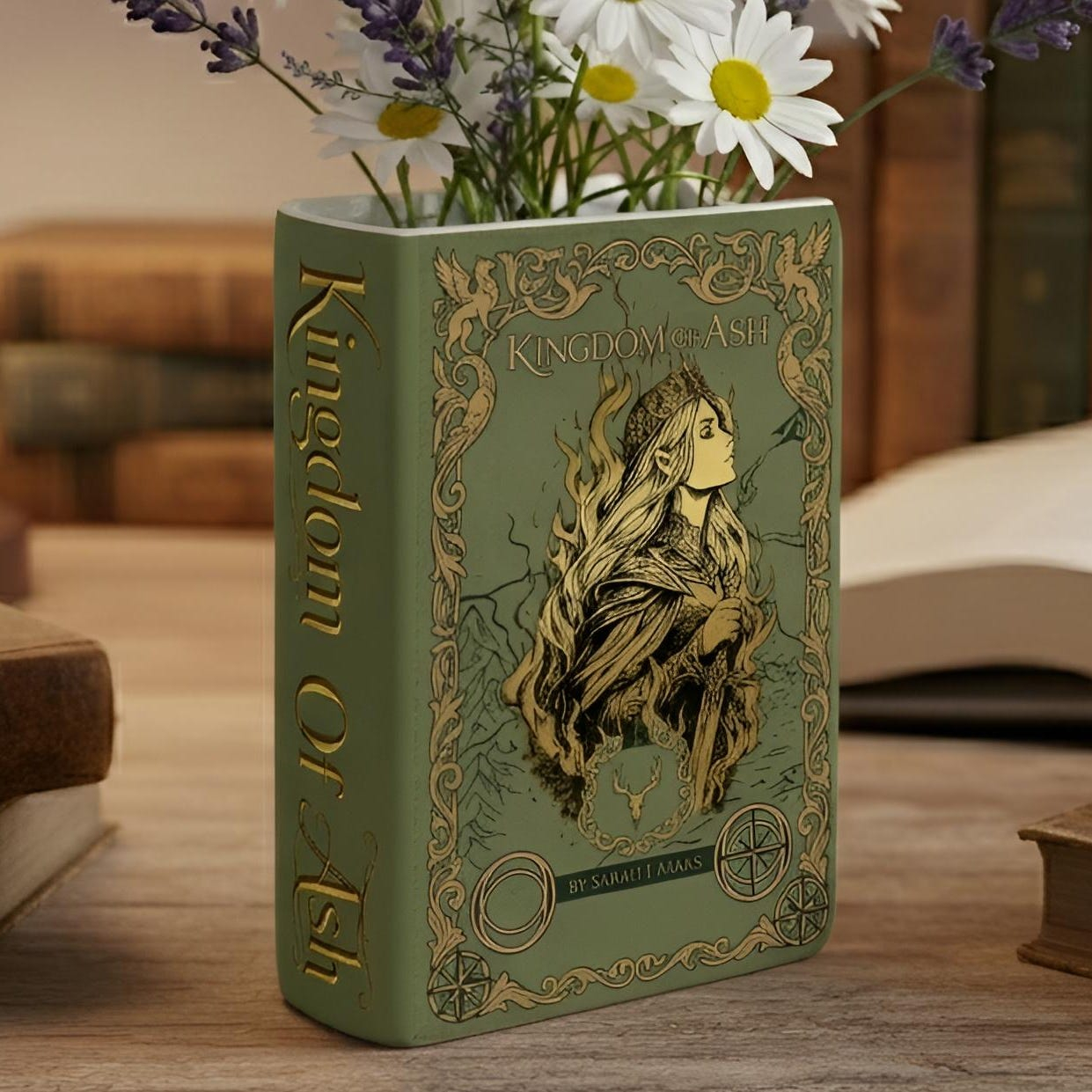 Kingdom of Ash Book Vase