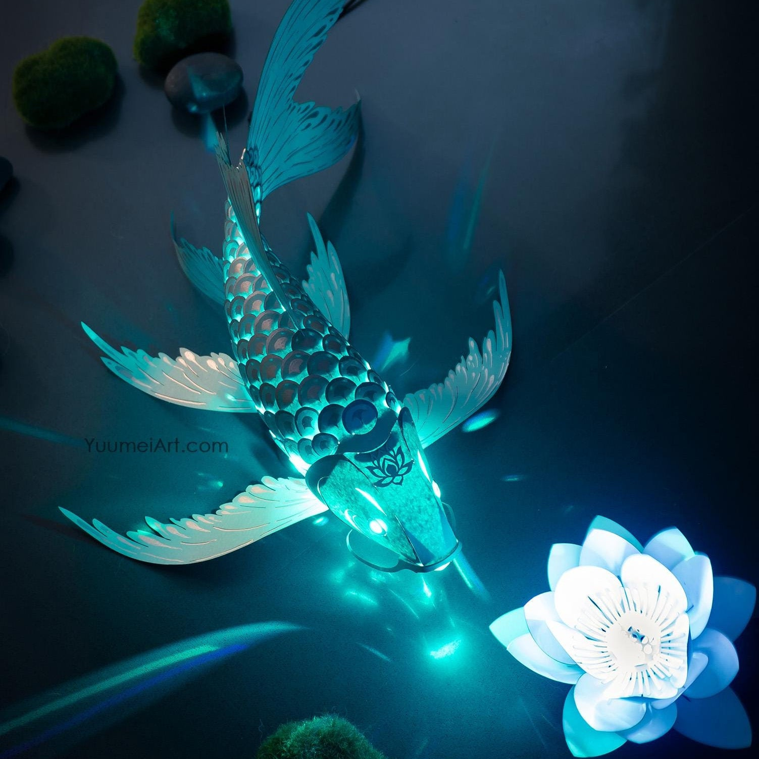 Paper Koi Lantern: DIY fish lamp kit
