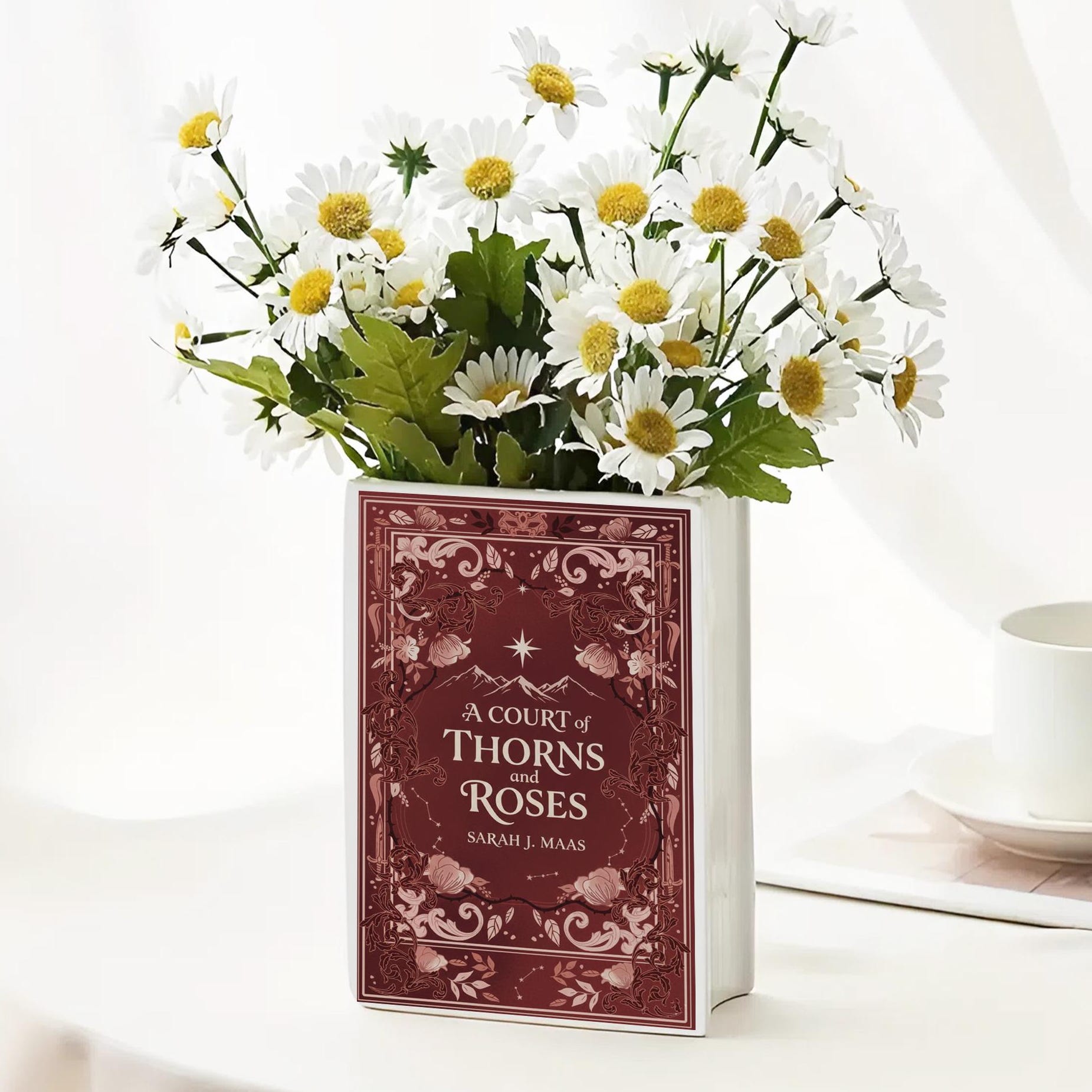 A Court of Thorns and Roses Book Vase