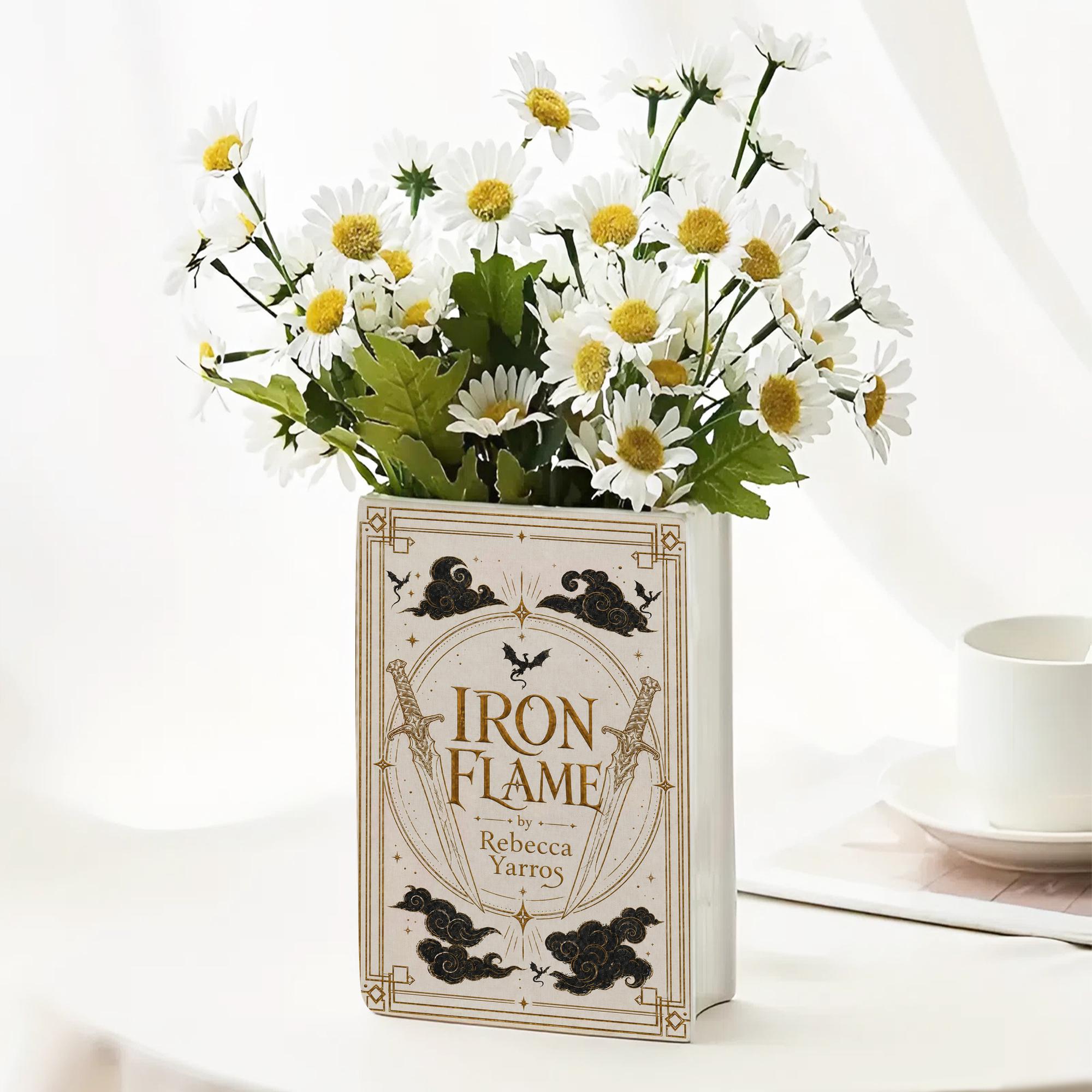 Iron Flame Book Vase