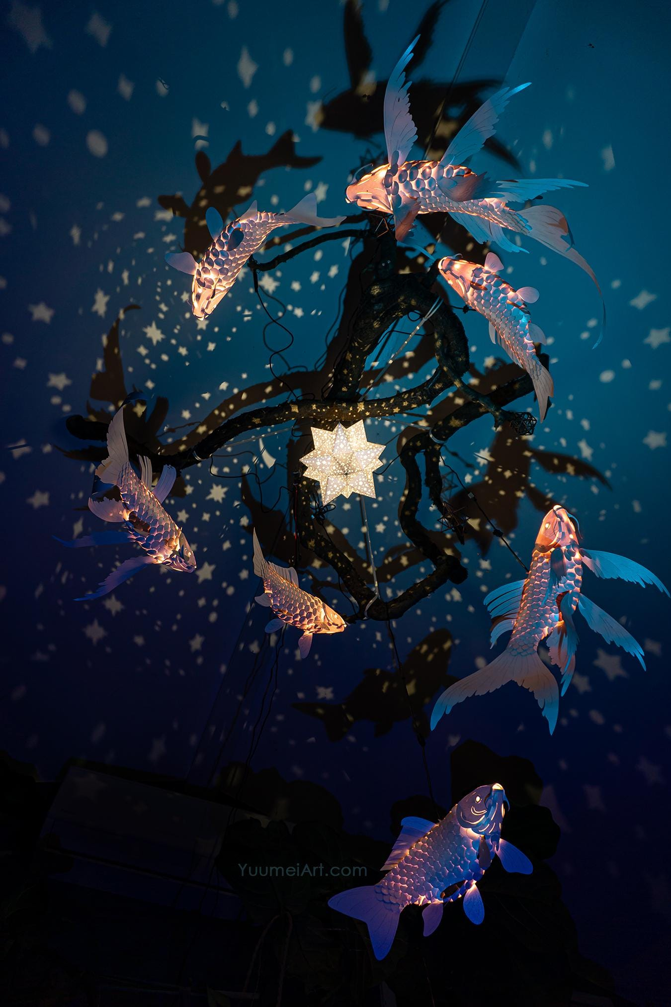 Paper Koi Lantern: DIY fish lamp kit