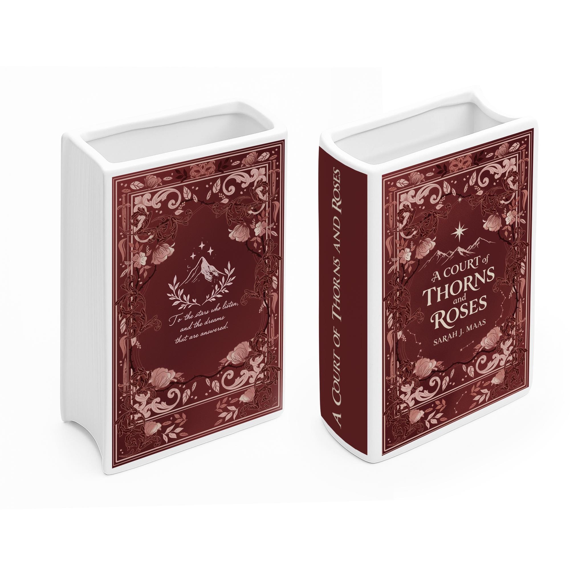 A Court of Thorns and Roses Book Vase