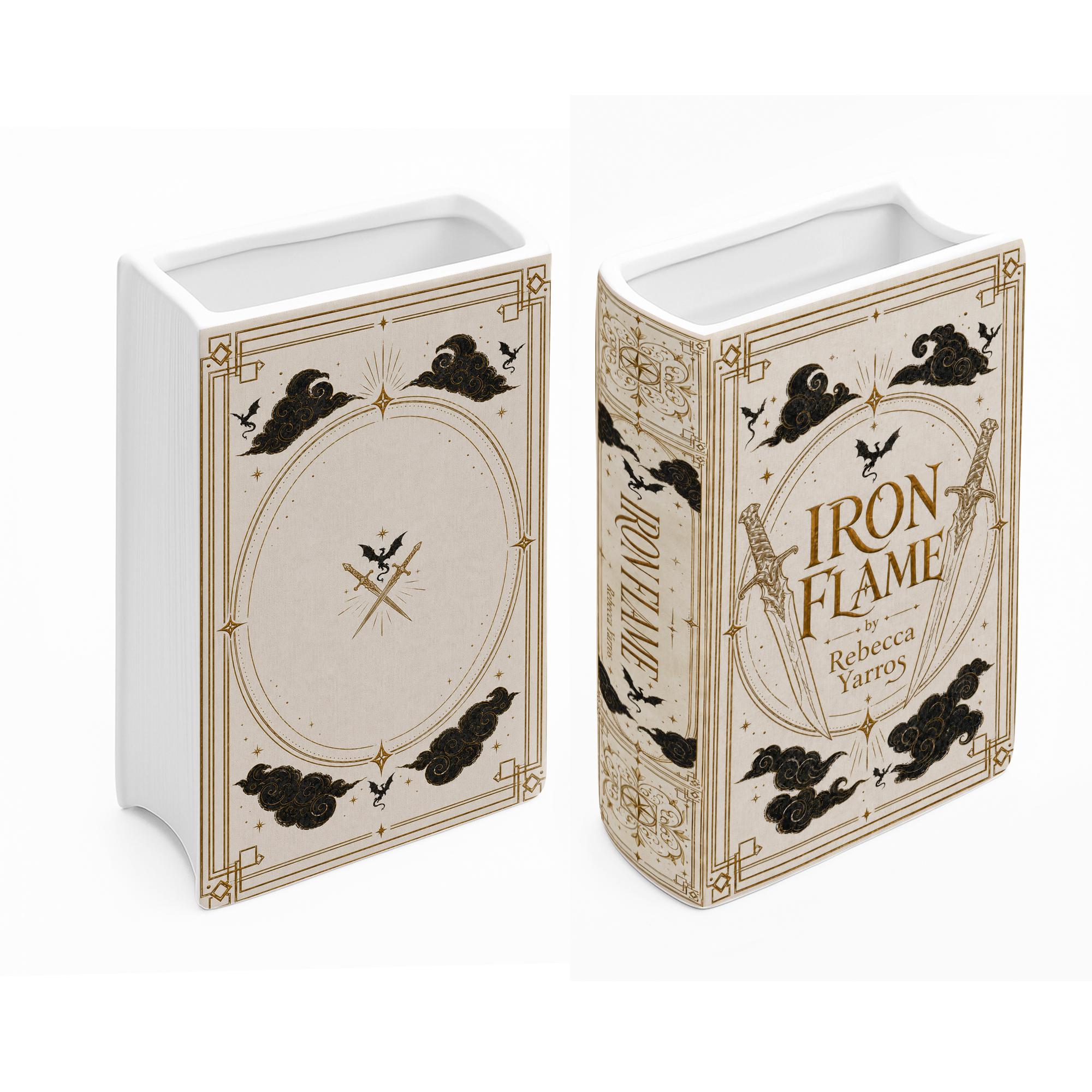 Iron Flame Book Vase