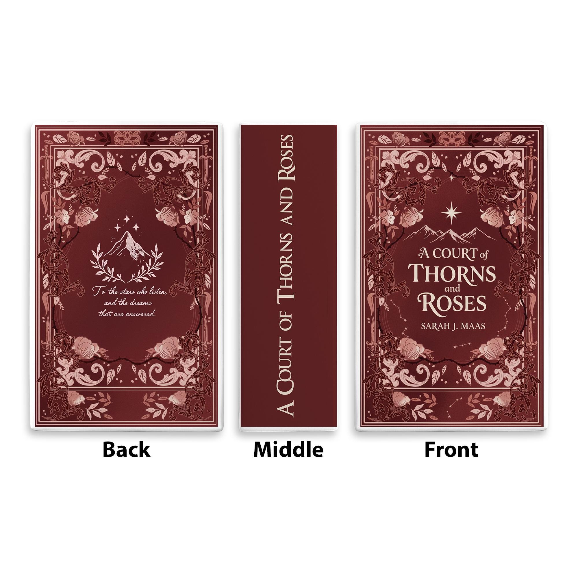 A Court of Thorns and Roses Book Vase