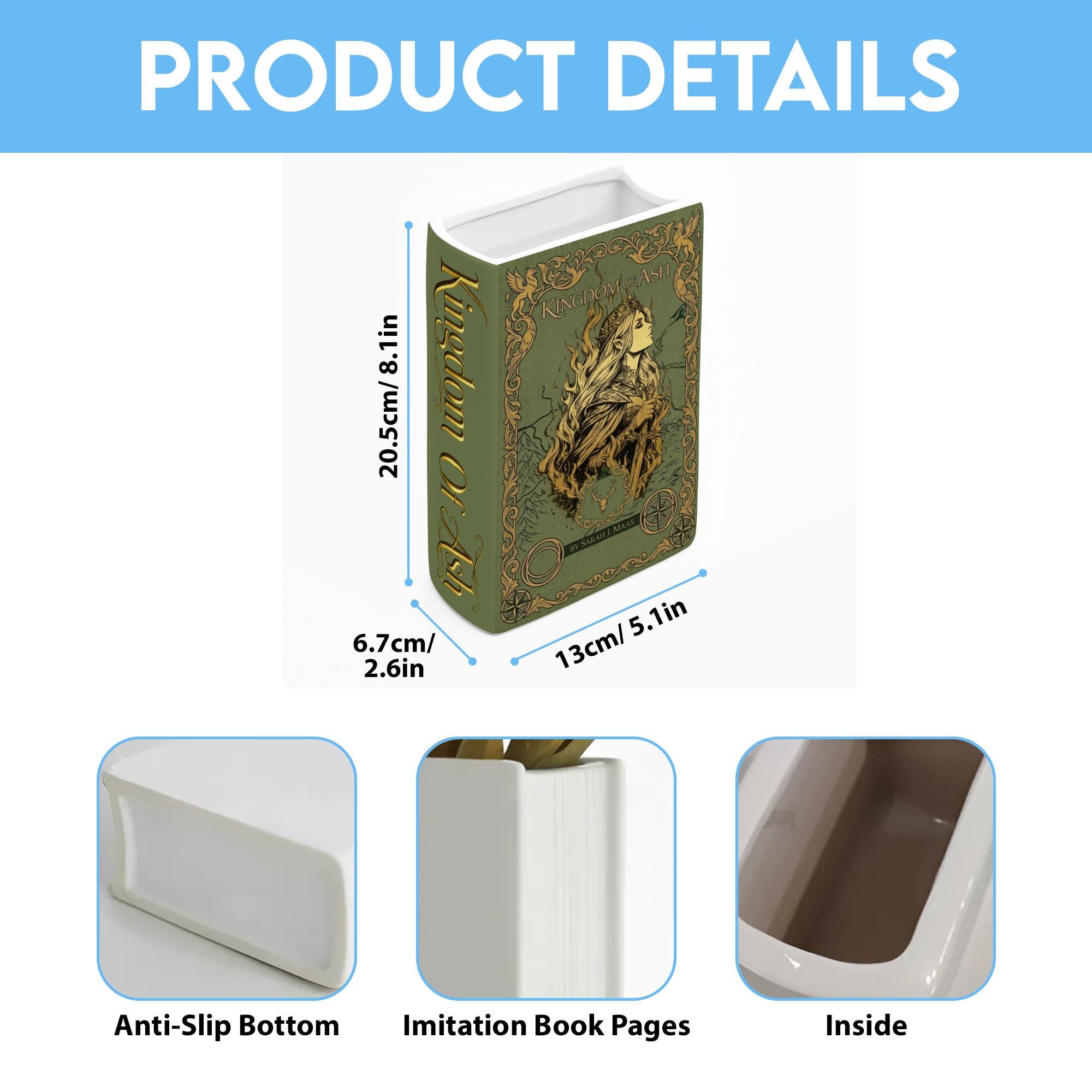 Kingdom of Ash Book Vase