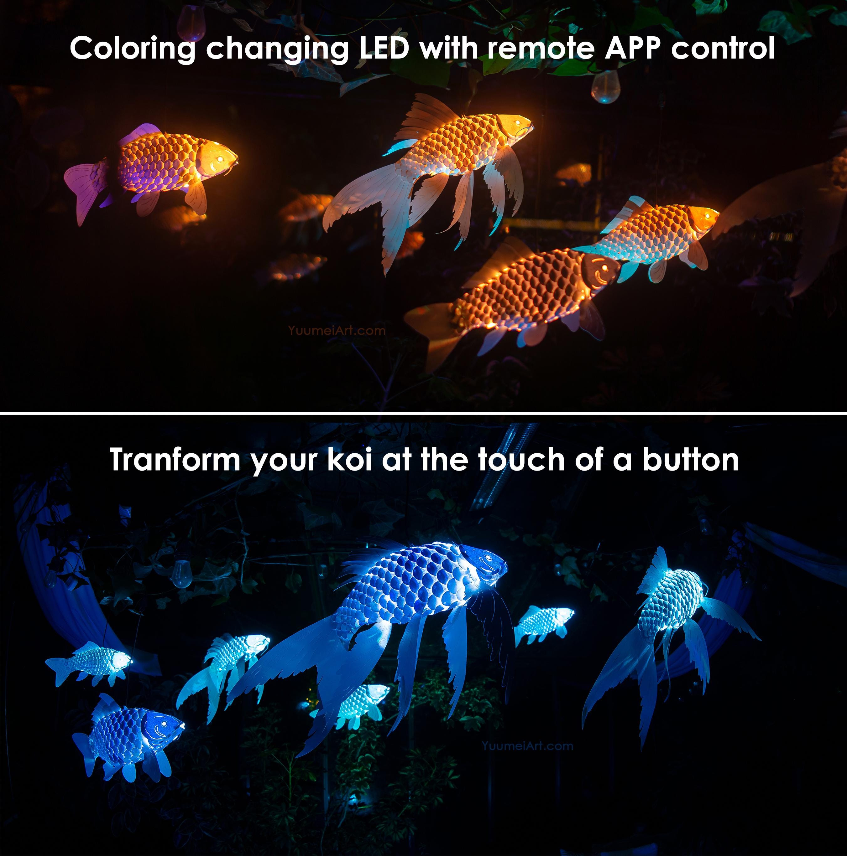Paper Koi Lantern: DIY fish lamp kit