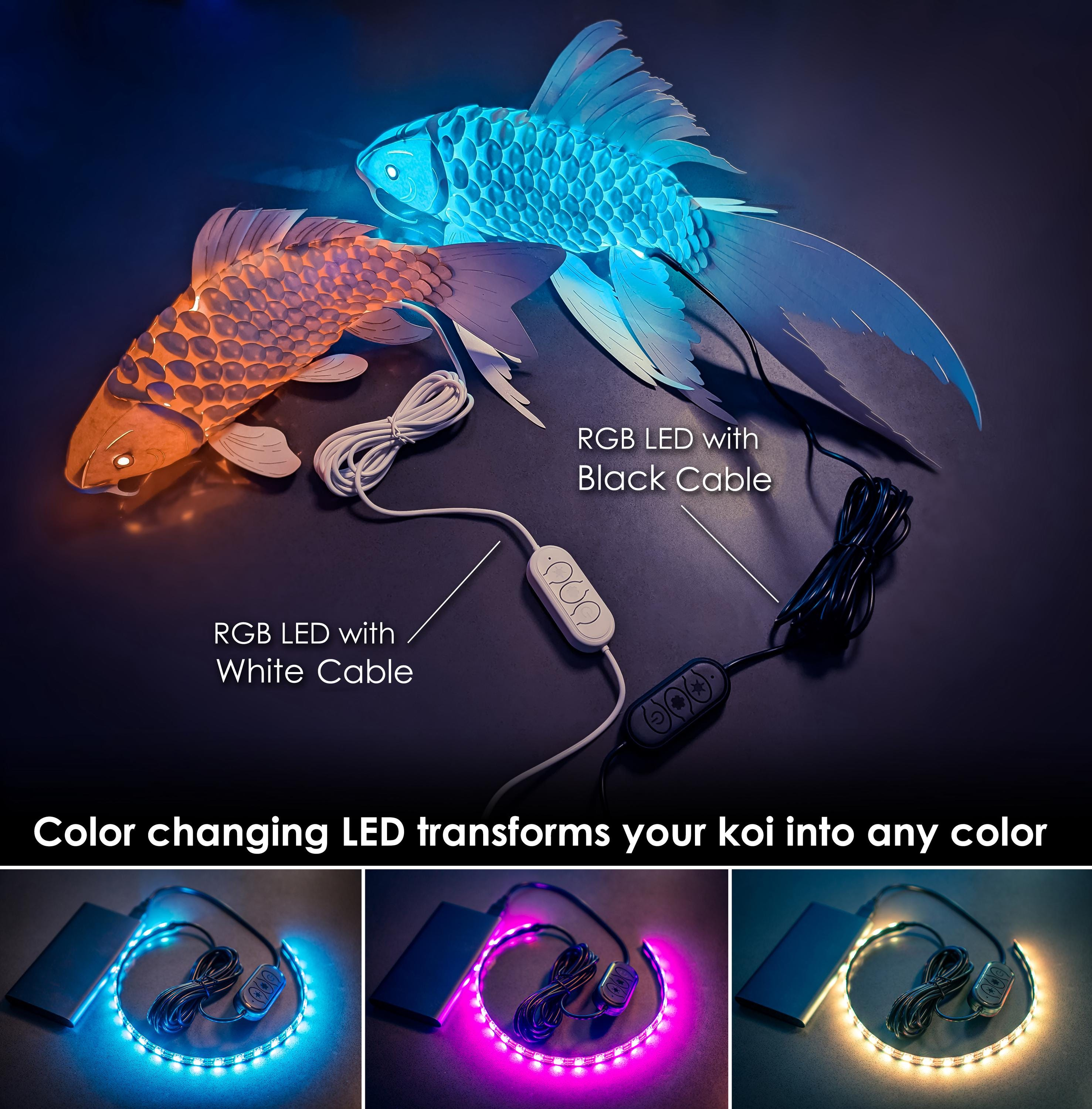Paper Koi Lantern: DIY fish lamp kit
