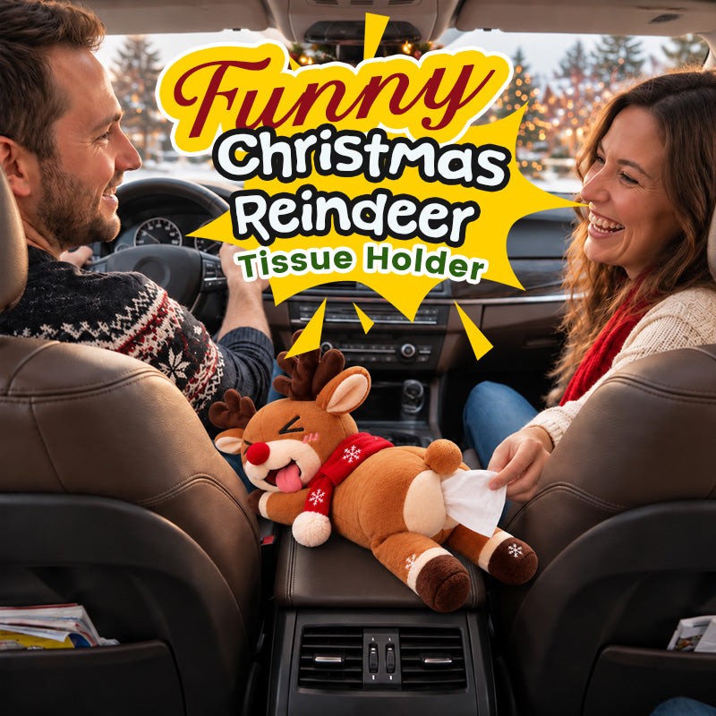 Ifchooseu - Funny Christmas Reindeer Tissue Holder