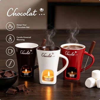 Ifchooseu - Romance In A Cup - For Chocolate, Cheese, Caramel Fondue