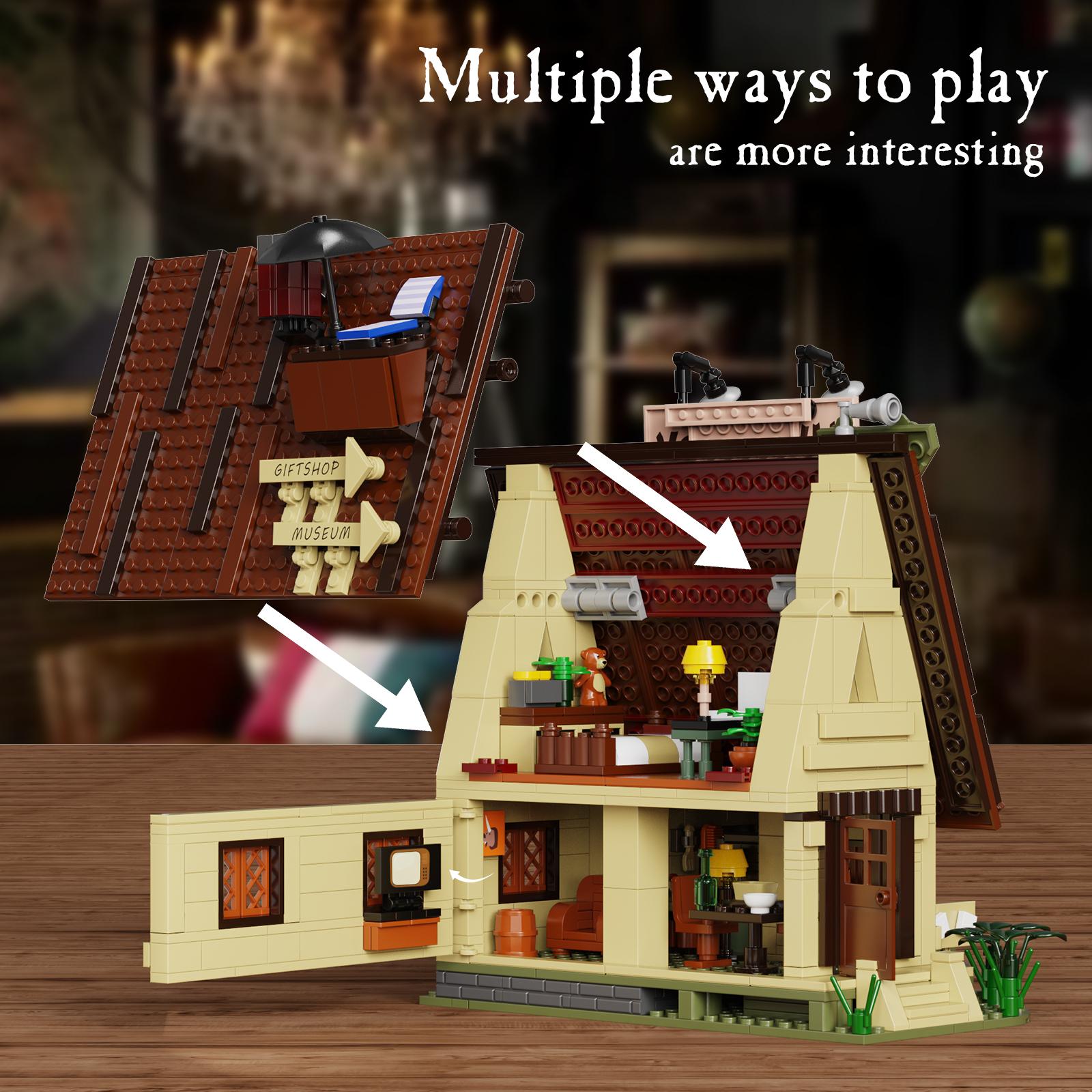 Mystery Small Cabin House Building Blocks Set (968 pcs) &ndash; Bring Holiday Adventure to Life with Creative DIY Fun, Ideal for Kids, Teens & Fans During Christmas Season