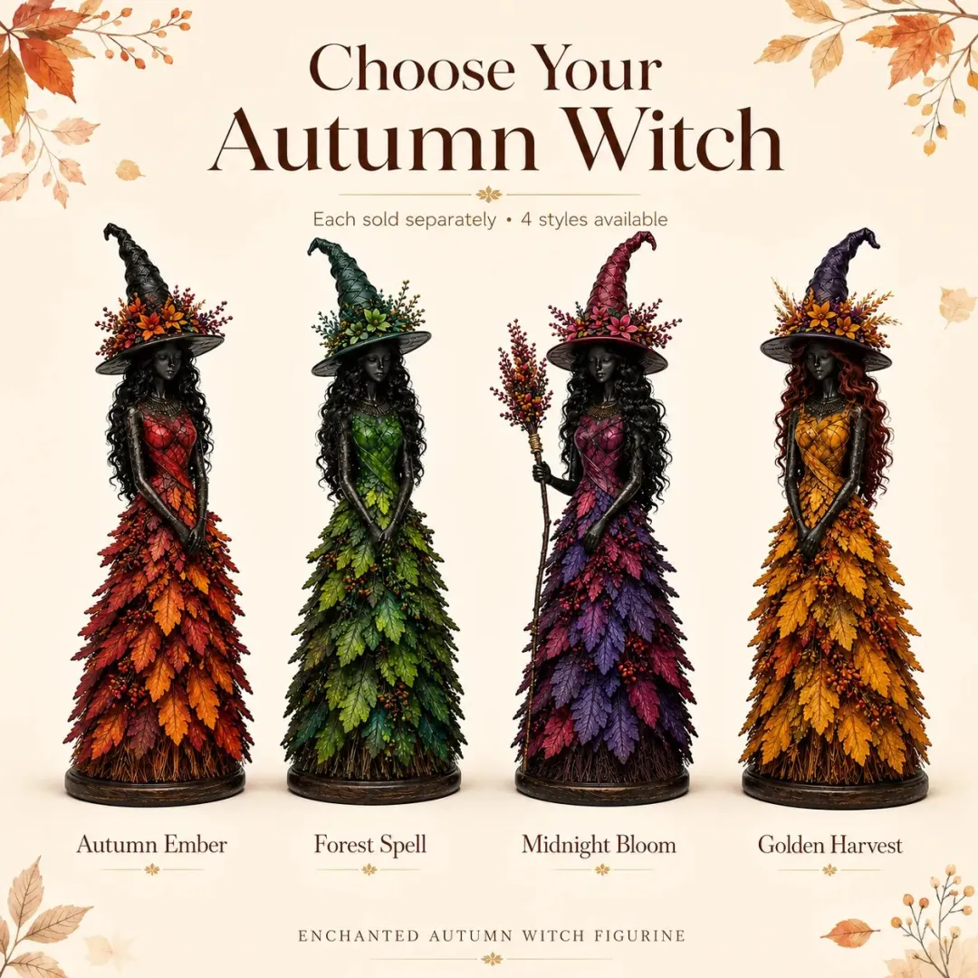 💥LAST DAY 50% OFF - 🧙 Enchanted Autumn Witch Figurine (📦Buy 2 Free Shipping)