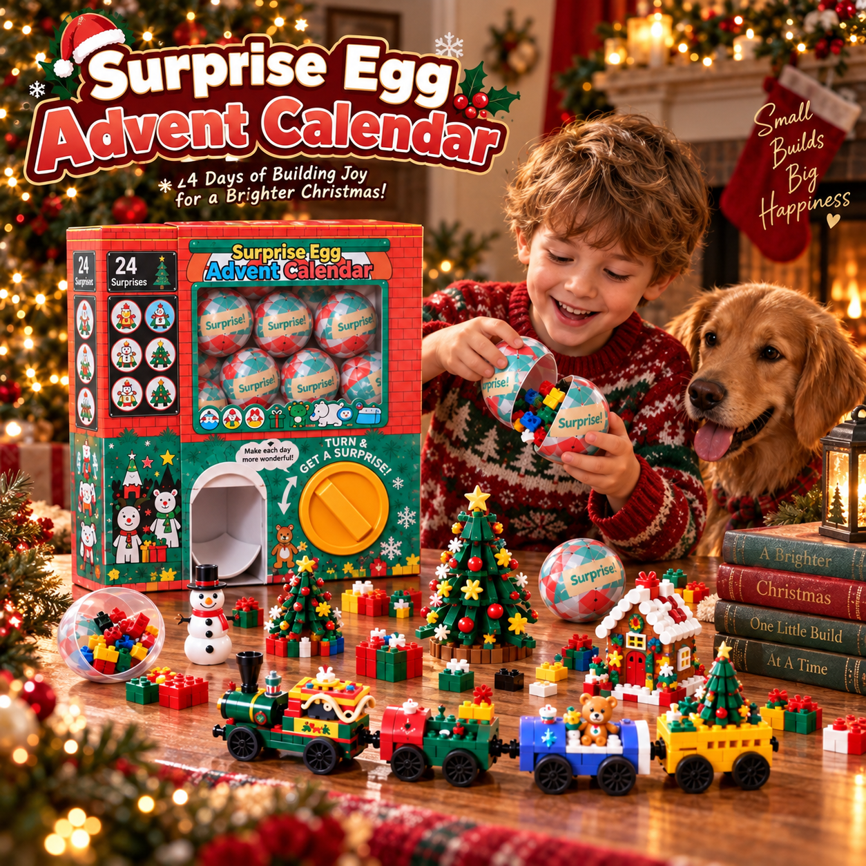Ifchooseu - 🎄🎅 2026 Christmas Capsule Building Blocks, Surprise Mini Building Set 🎁