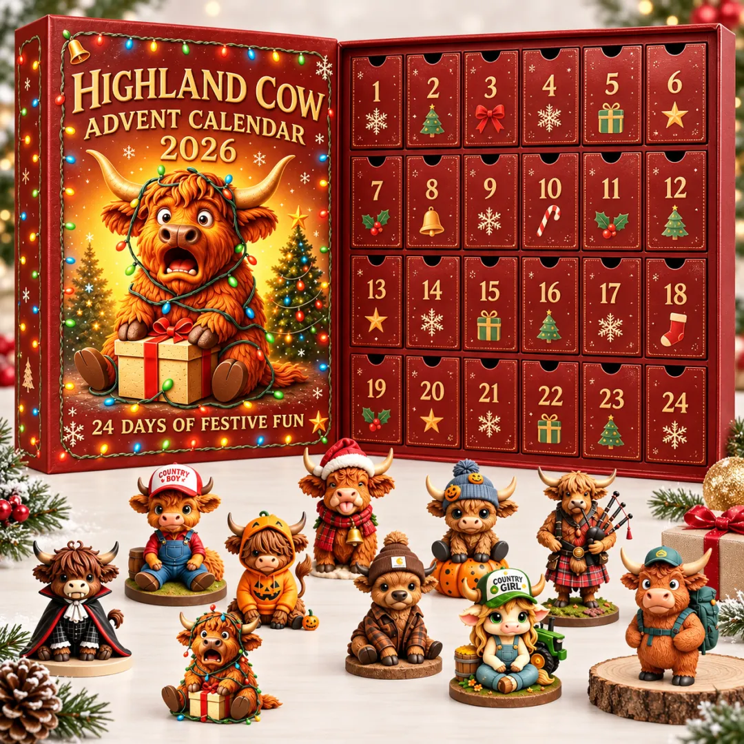 Ifchooseu- Cat/Dachshund/Highland Cow Advent Calendar – 24 Days of Adorable Puppy Surprises