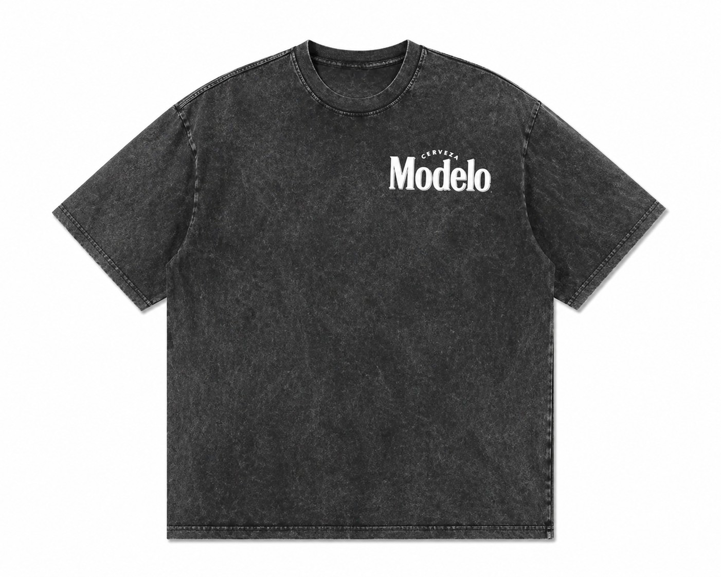 Vintage Washed Graphic Tee – Cowboy UFO Western Back Print T-Shirt