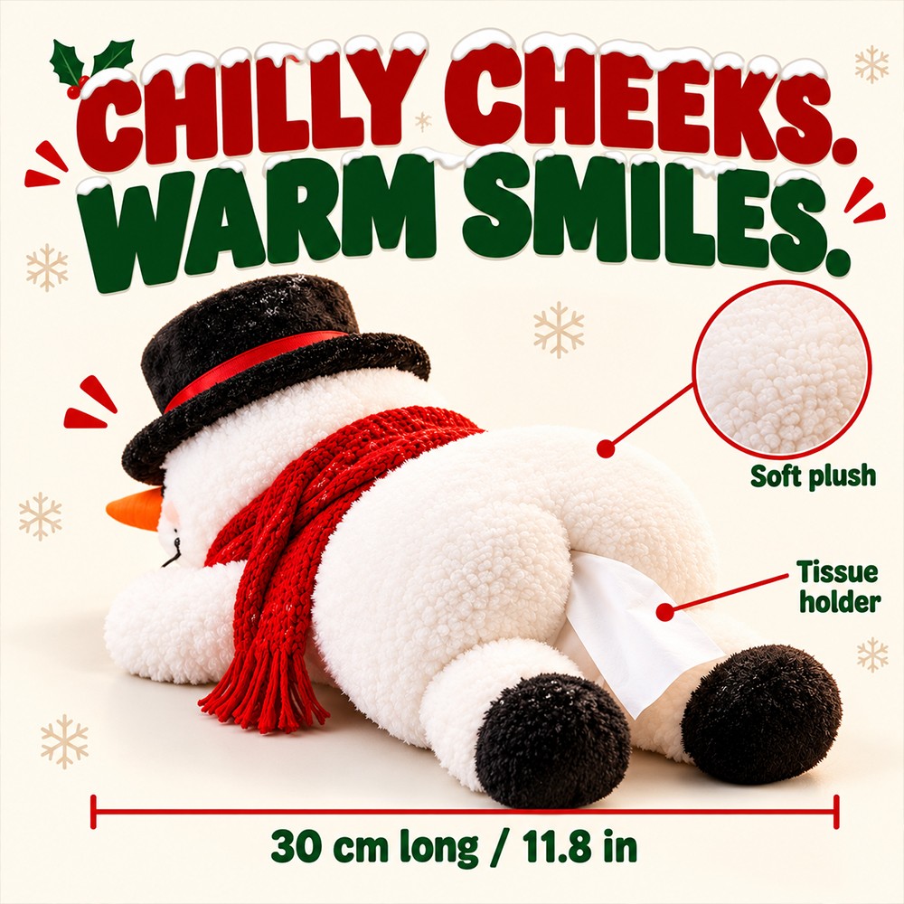 Ifchooseu - Funny Christmas Snowman Tissue Holder