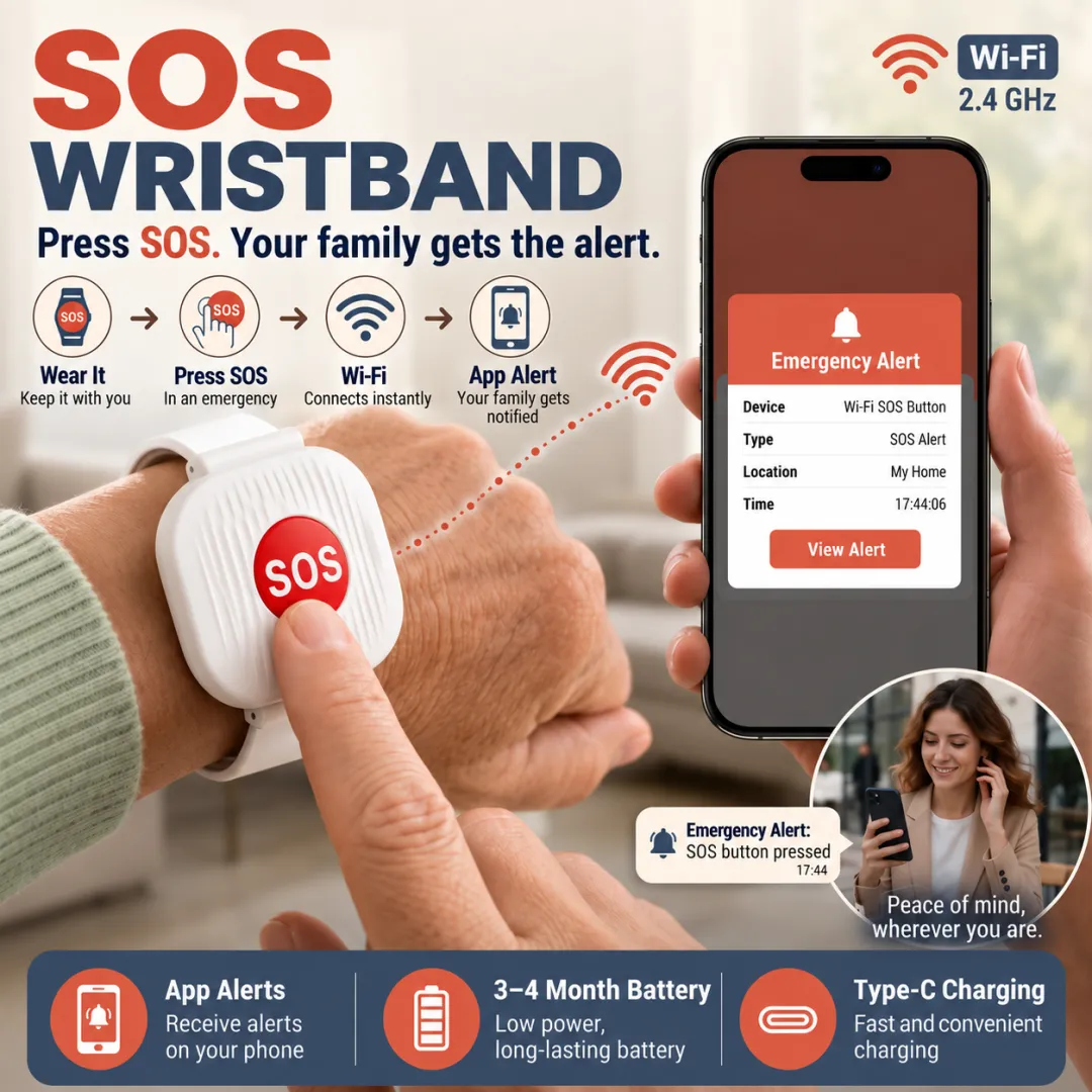 Ifchooseu - 🆘 Emergency Bracelet with SOS Button for Seniors