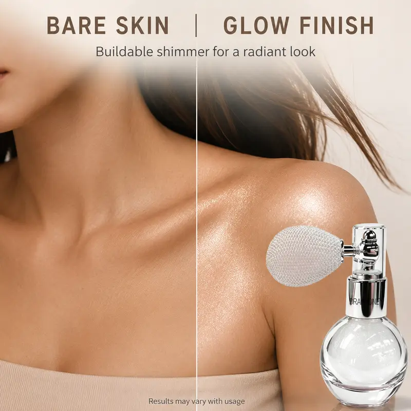 Ifchooseu - Face & Body Highlighting Powder Spray - Highlighter Makeup, Cosmetics Highlighter, Soft Glow All-Day Illuminator, Portable, No Harsh Texture, Ideal for Dates & Daily Use, Elegant Vibe Daily Makeup Tool