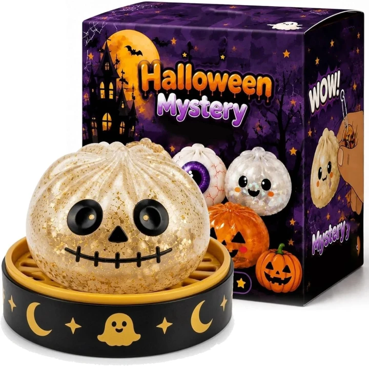 🔥Limited stock for current seasonal styles ✨Cute Halloween Scary Ghost Maruko Squeeze Toy Set