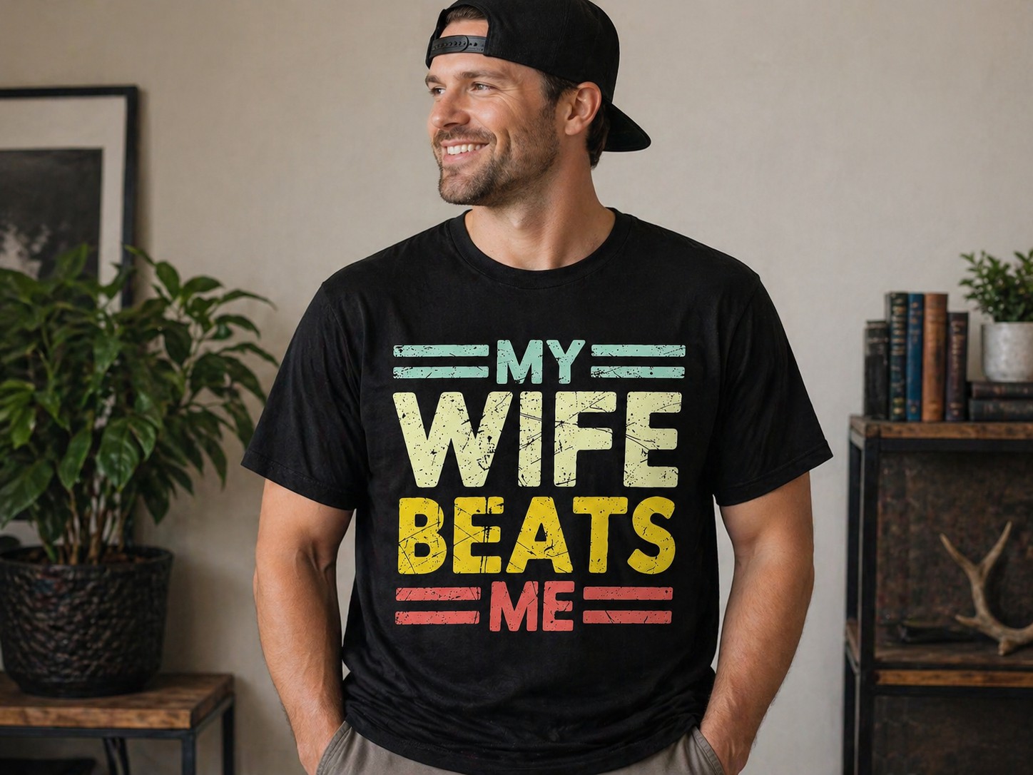 Funny Husband Shirt – Sarcastic Marriage Humor Graphic T-Shirt for Men