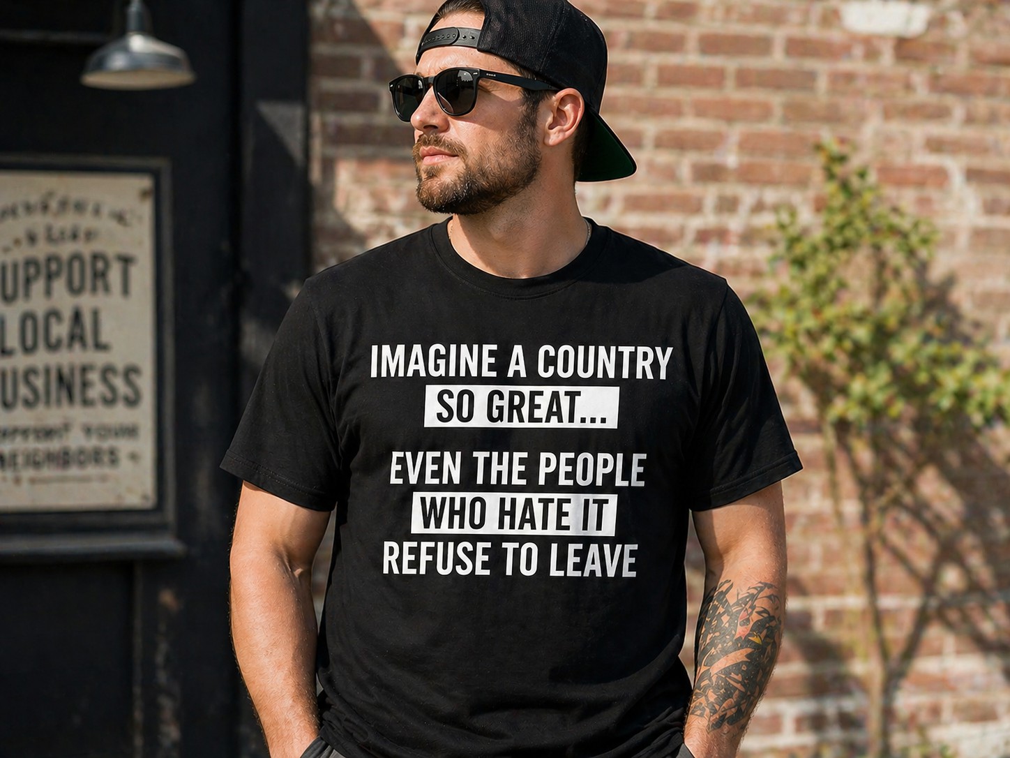 Funny Statement Graphic T-Shirt – Bold Humor Casual Tee for Men